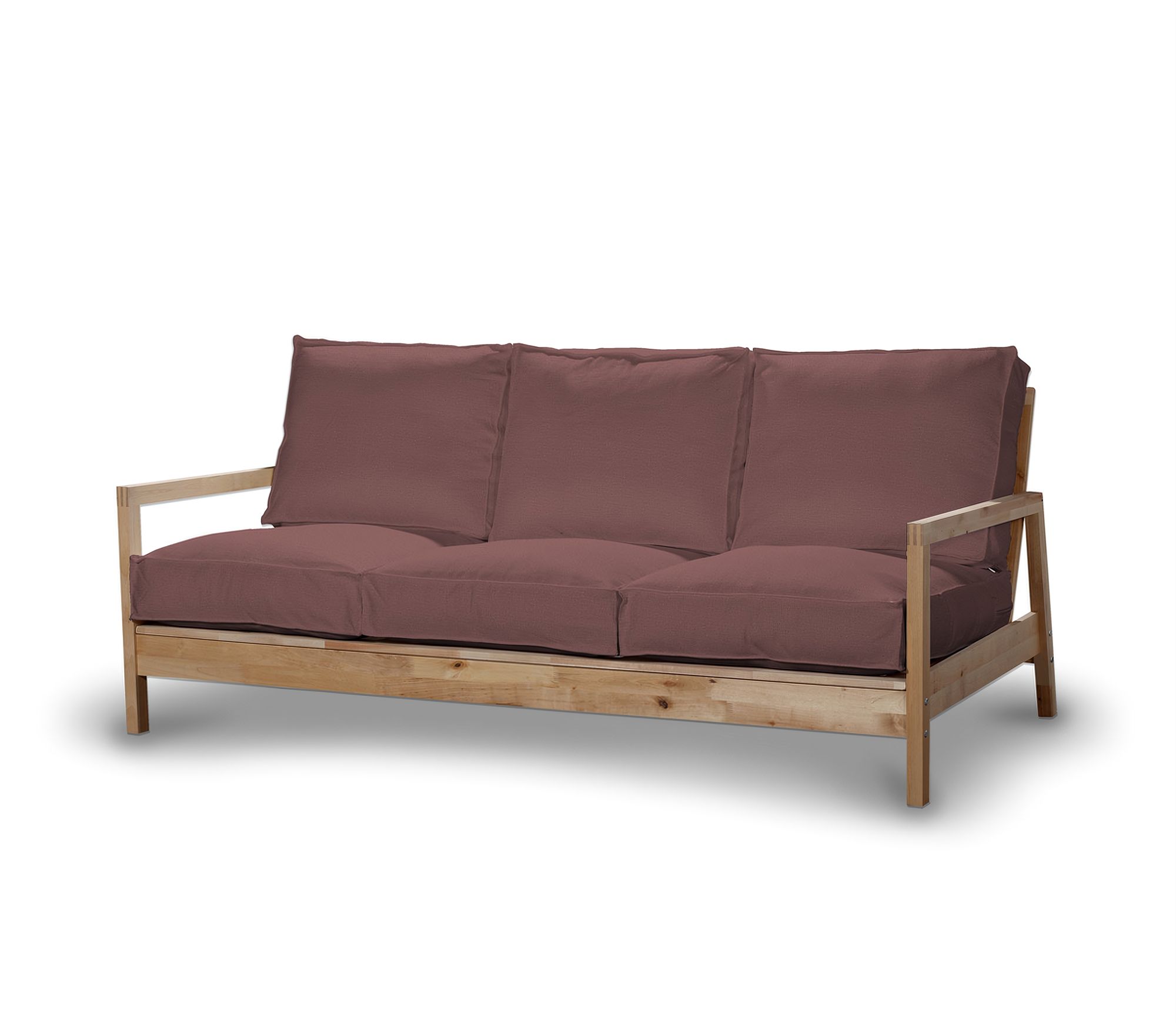 Bezug für Lillberg 3-Sitzer Sofa Farbe violett Stoff samt