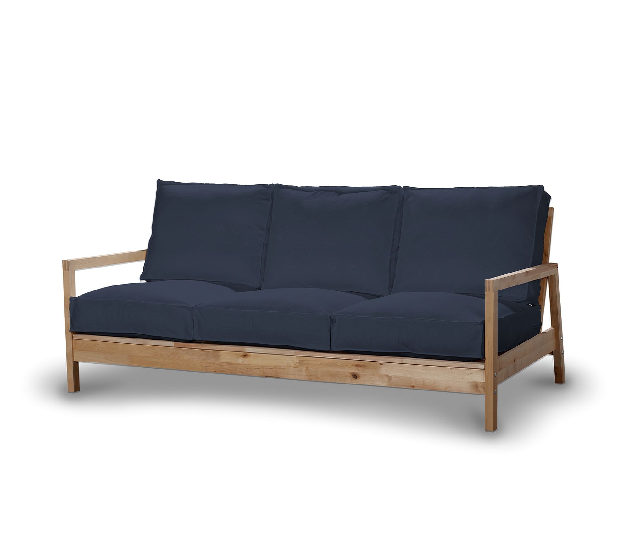 Bezug für Lillberg 3-Sitzer Sofa Farbe dunkelblau Stoff samt