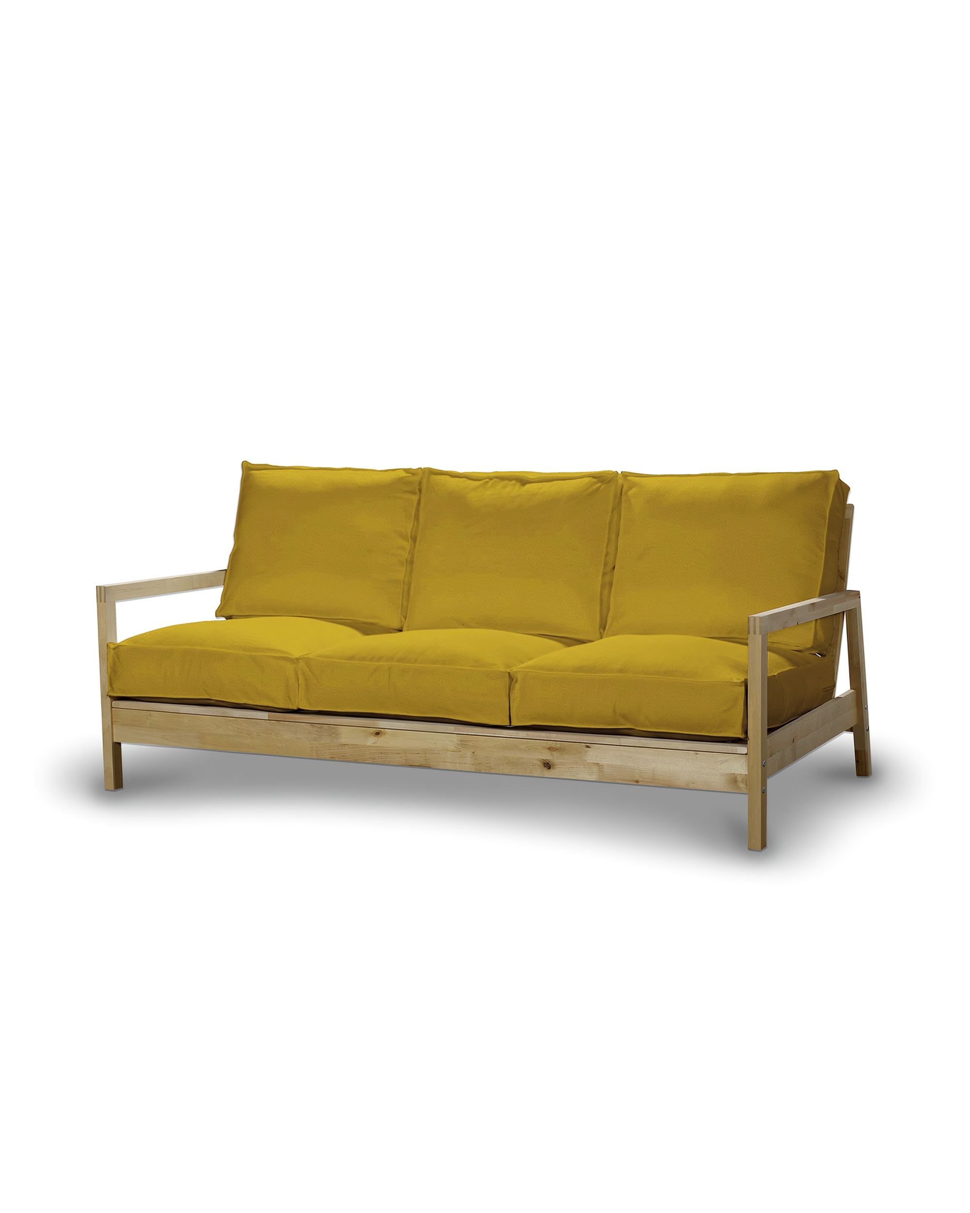 Bezug für Lillberg 3-Sitzer Sofa Farbe gelb Stoff samt