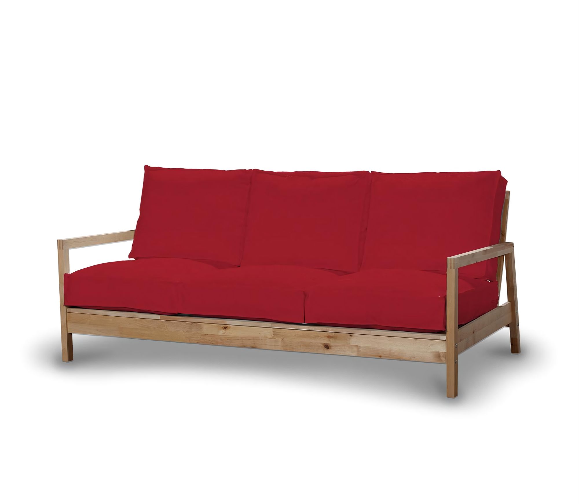 Bezug für Lillberg 3-Sitzer Sofa Farbe rot Stoff strukturiert