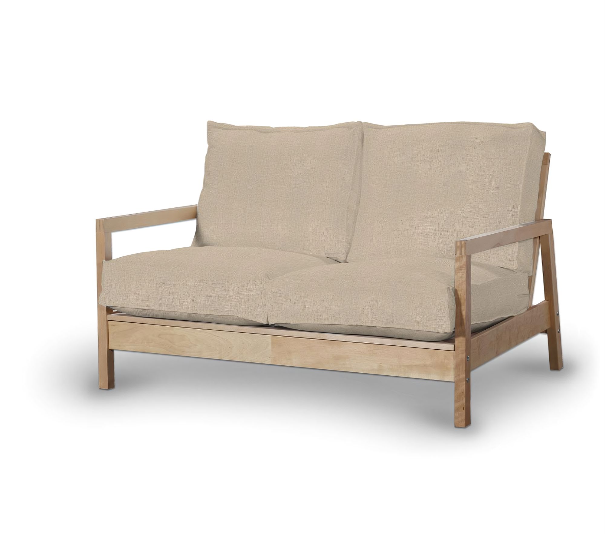 Bezug für Lillberg 2-Sitzer Sofa Farbe beige Stoff strukturiert