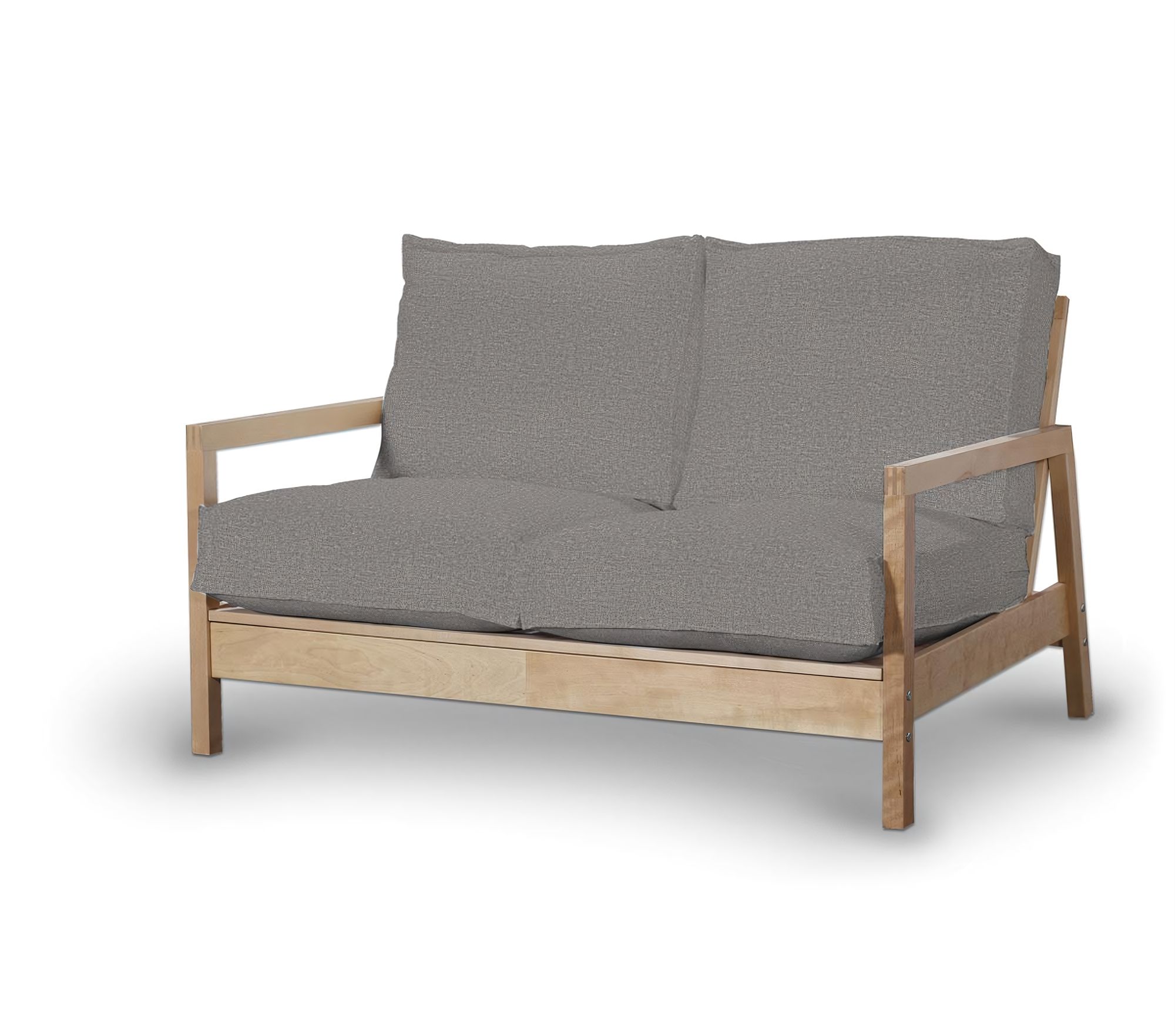 Bezug für Lillberg 2-Sitzer Sofa Farbe grau Stoff strukturiert