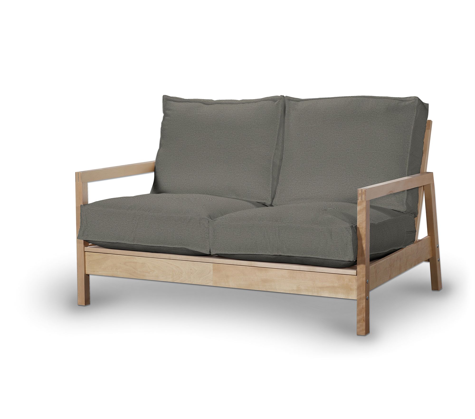 Bezug für Lillberg 2-Sitzer Sofa Farbe grau Stoff strukturiert