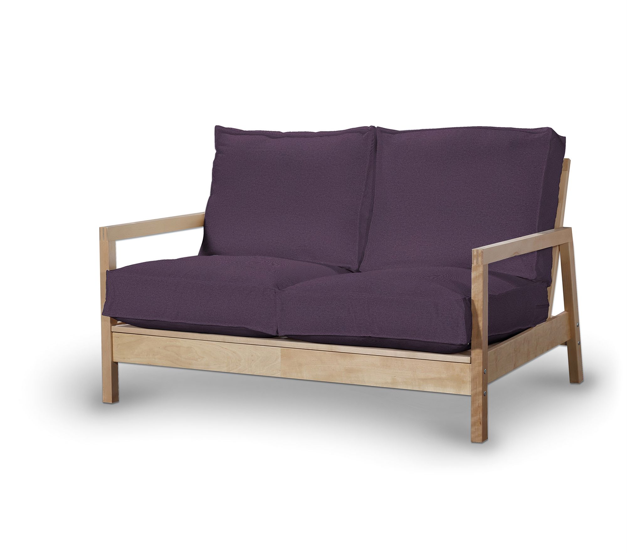 Bezug für Lillberg 2-Sitzer Sofa Farbe violett Stoff strukturiert
