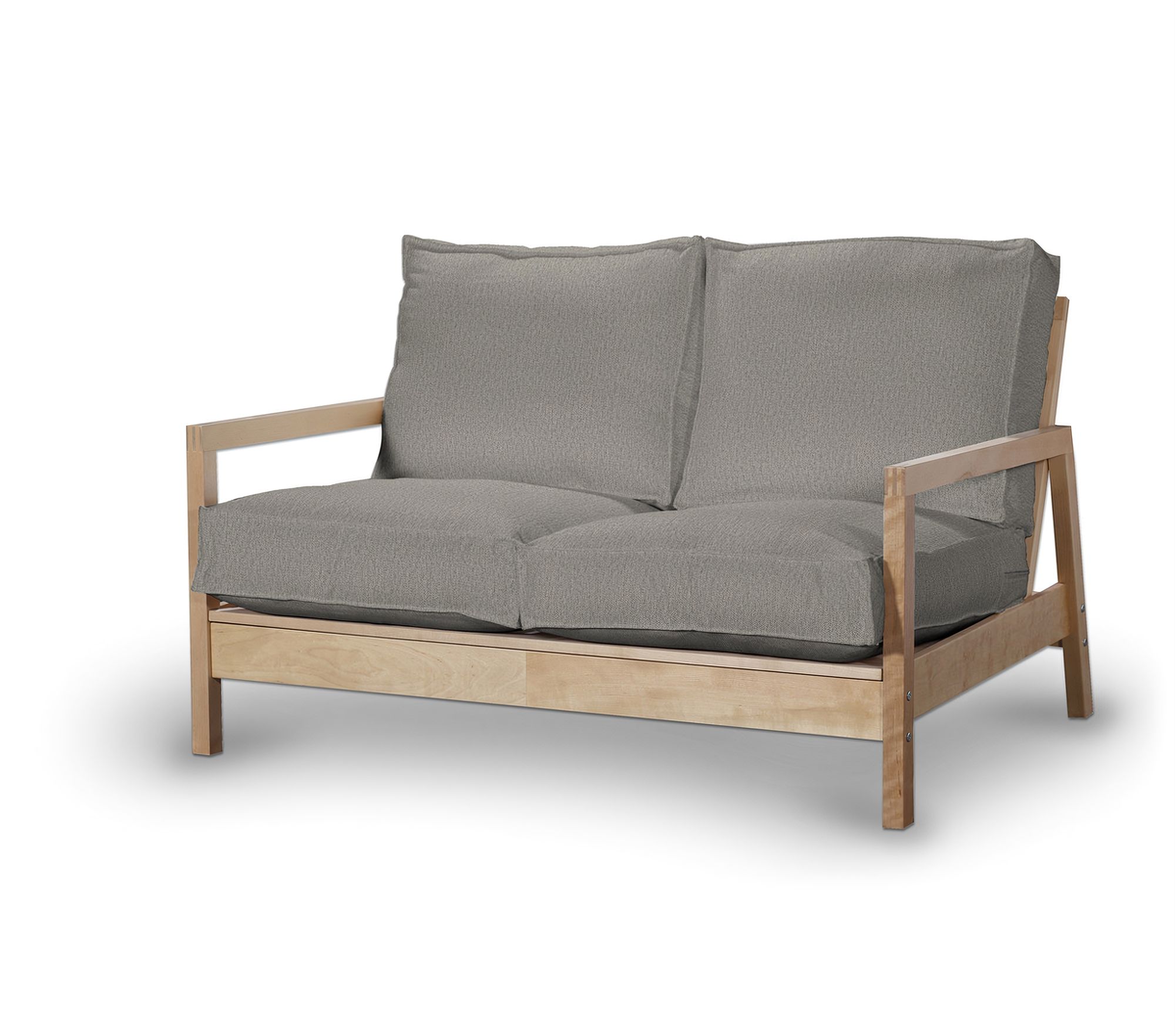 Bezug für Lillberg 2-Sitzer Sofa Farbe grau Stoff strukturiert