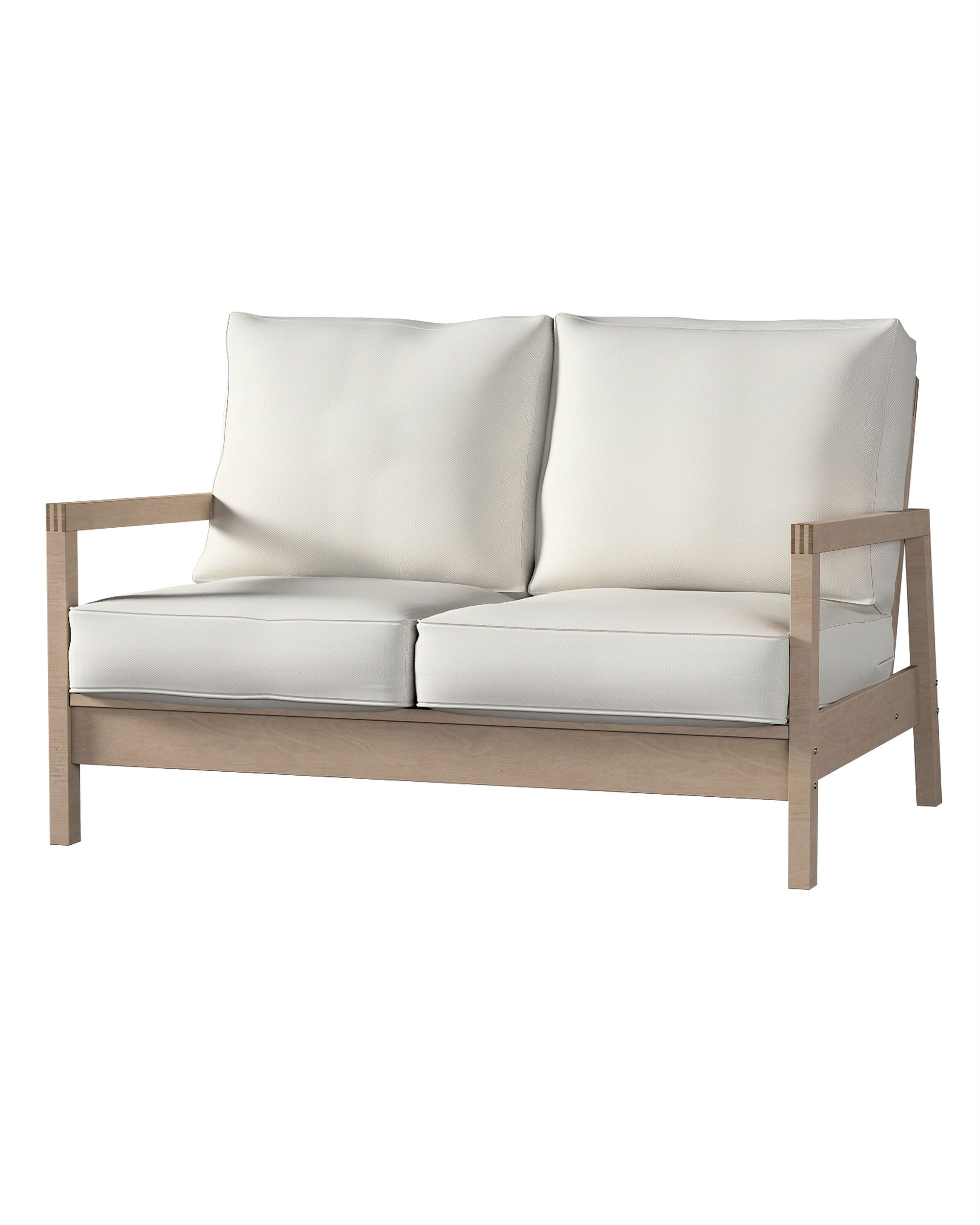 Bezug für Lillberg 2-Sitzer Sofa Farbe grau Stoff strukturiert