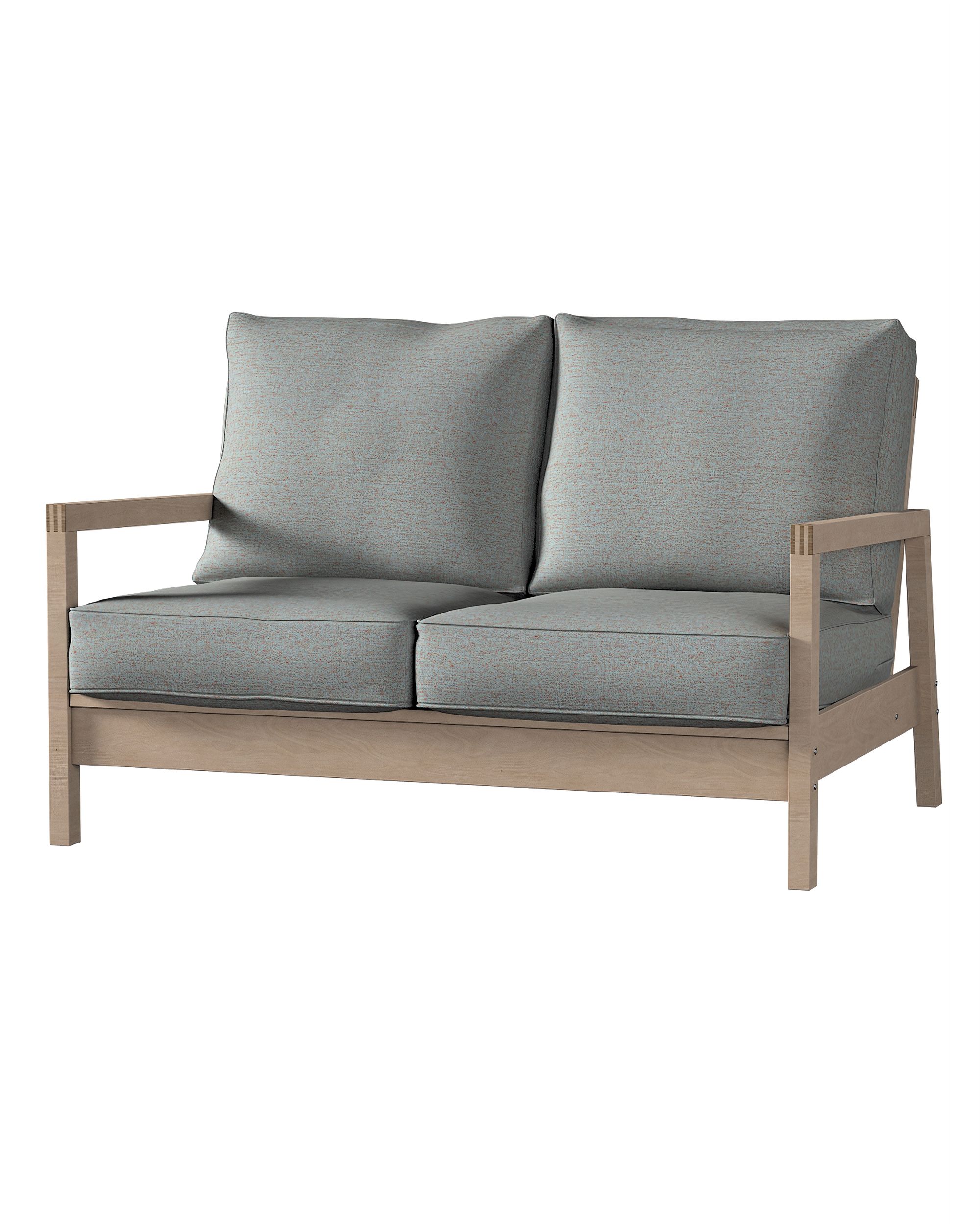 Bezug für Lillberg 2-Sitzer Sofa Farbe blau Stoff strukturiert