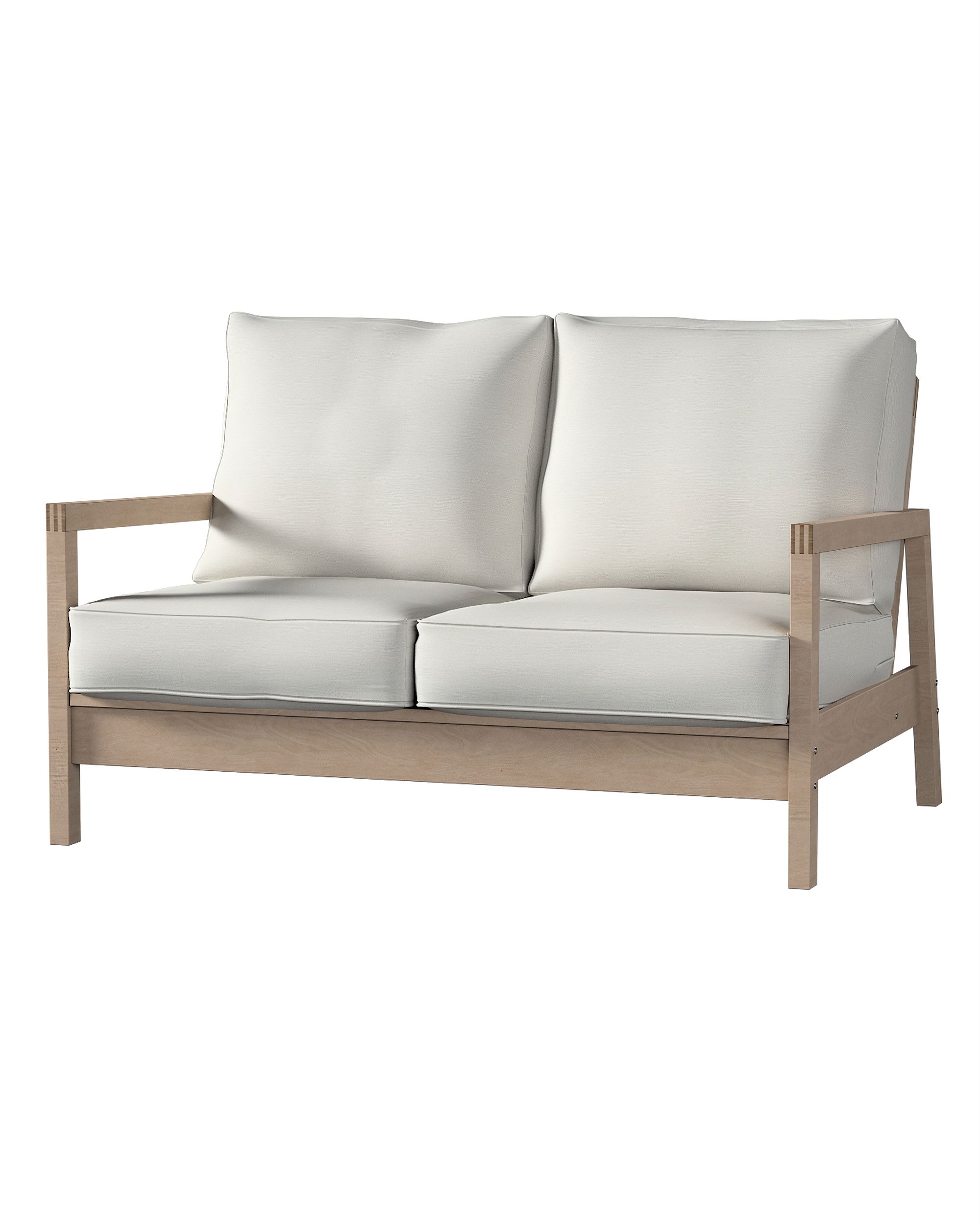 Bezug für Lillberg 2-Sitzer Sofa Farbe grau Stoff glänzend, strukturiert, samt