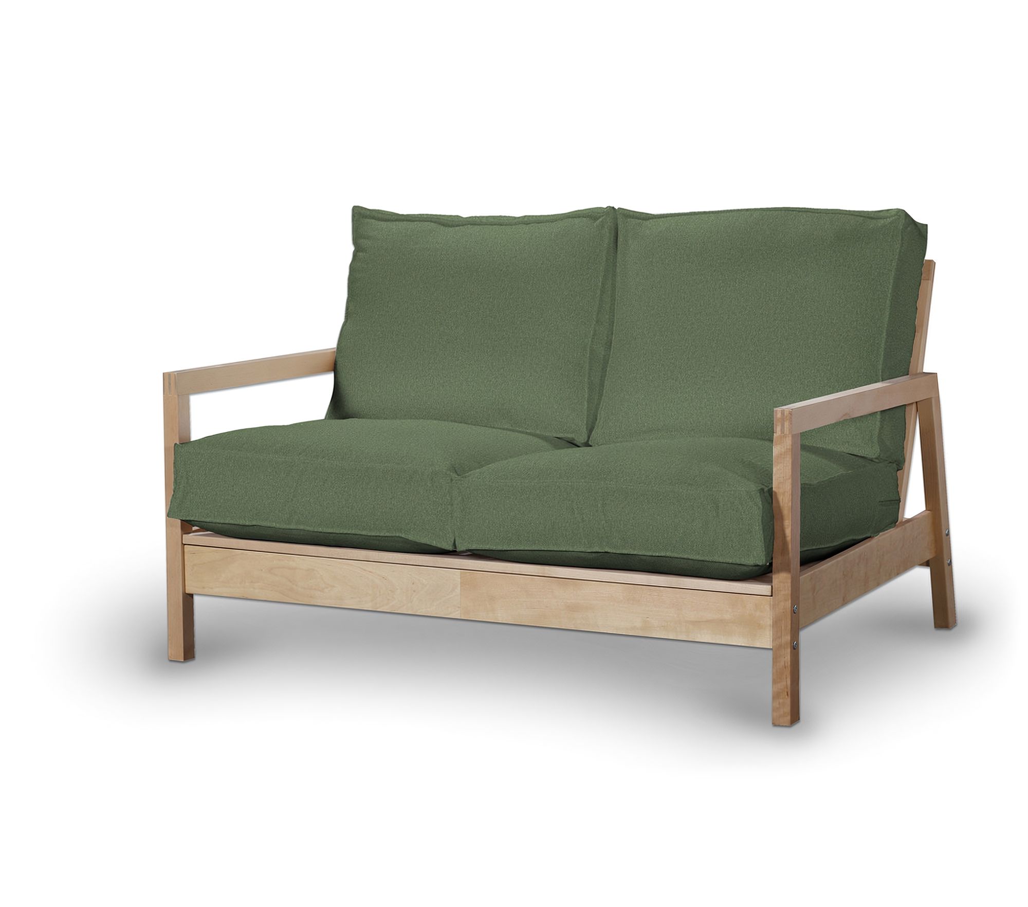 Bezug für Lillberg 2-Sitzer Sofa Farbe grün Stoff strukturiert