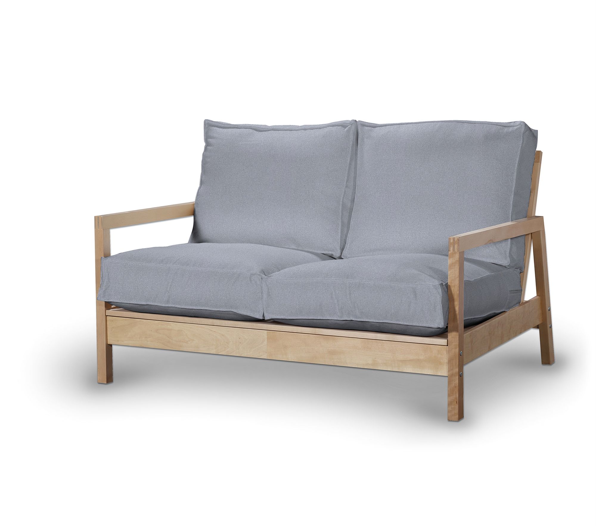 Bezug für Lillberg 2-Sitzer Sofa Farbe blau Stoff strukturiert