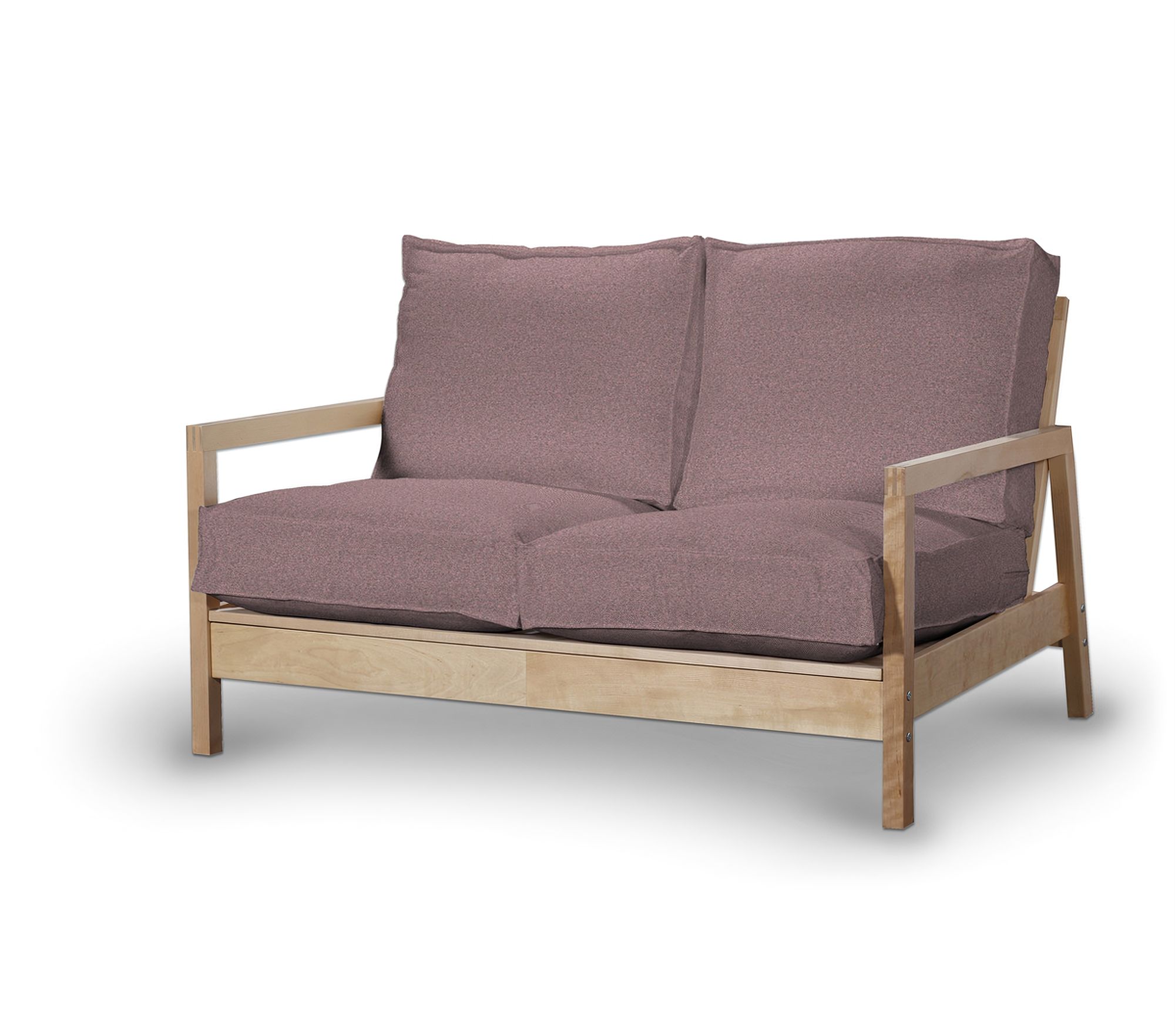 Bezug für Lillberg 2-Sitzer Sofa Farbe rosa Stoff strukturiert
