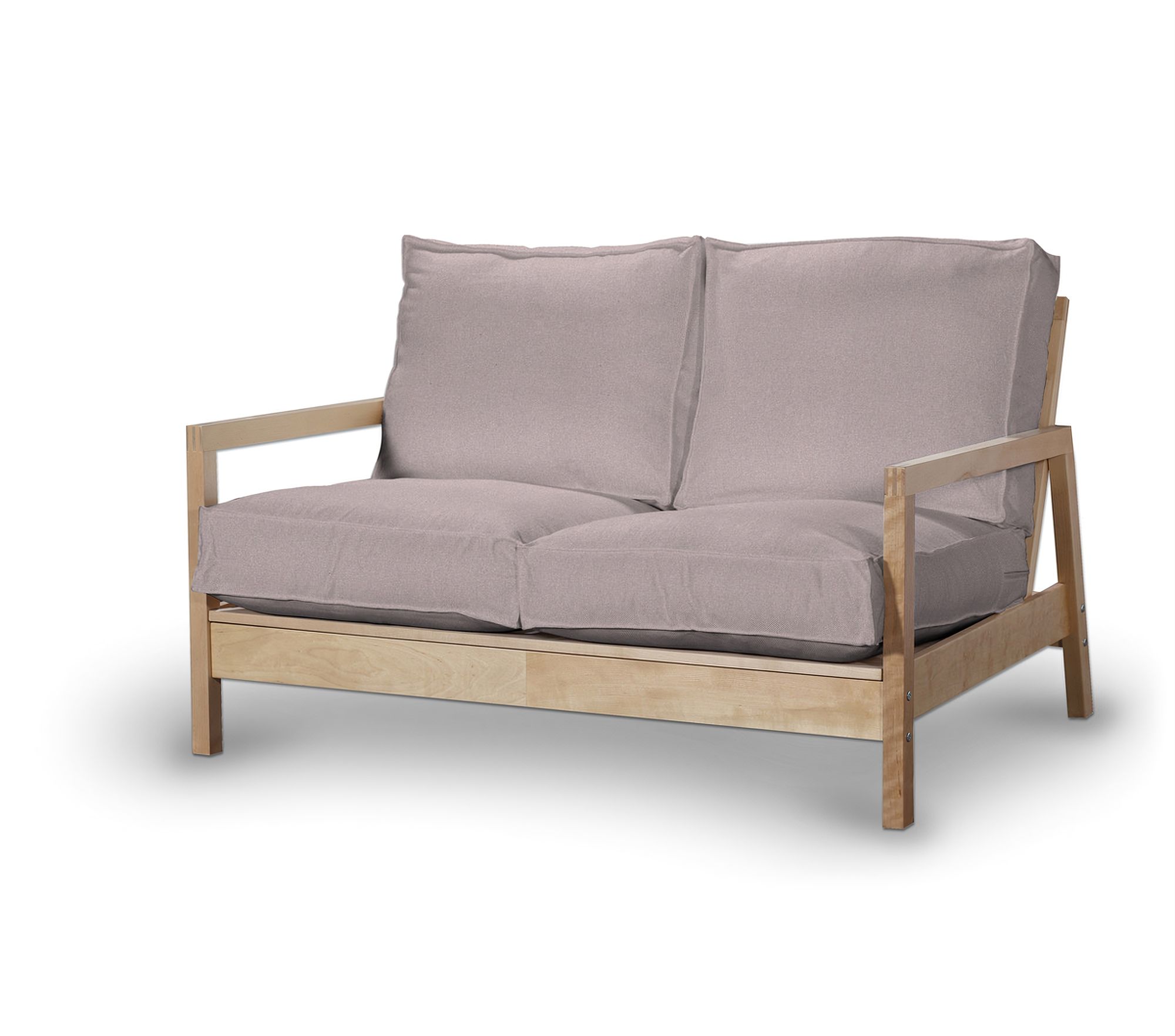 Bezug für Lillberg 2-Sitzer Sofa Farbe rosa Stoff strukturiert