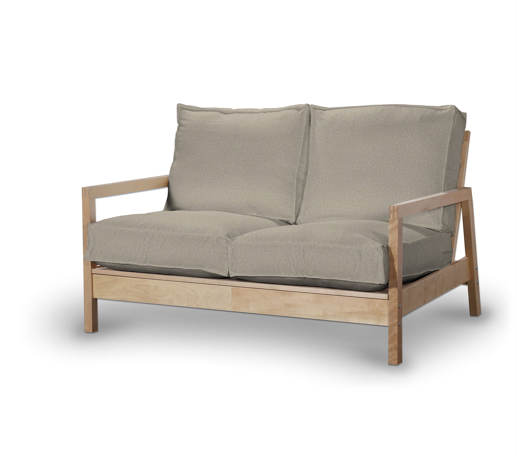 Bezug für Lillberg 2-Sitzer Sofa Farbe beige Stoff strukturiert