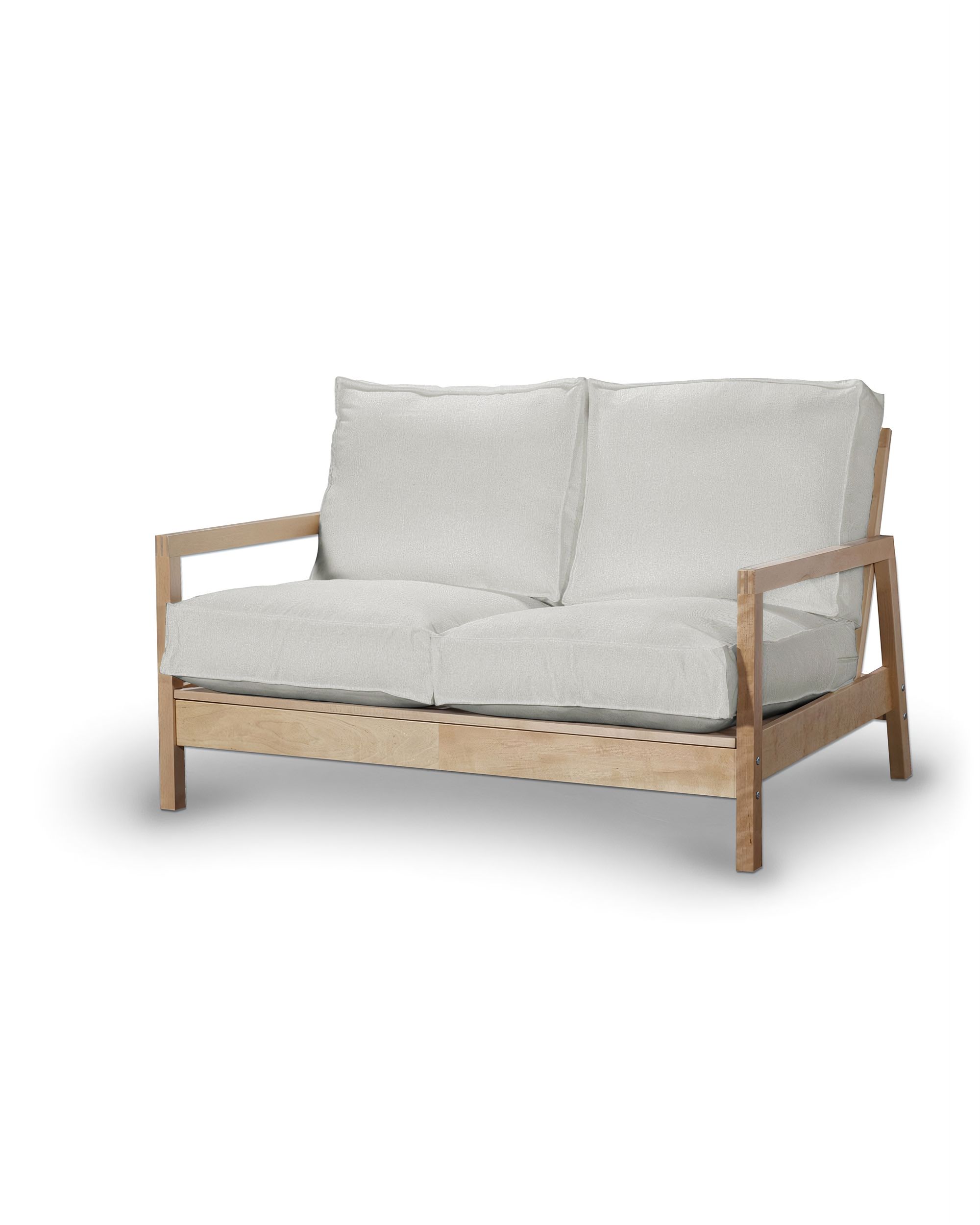 Bezug für Lillberg 2-Sitzer Sofa Farbe creme Stoff strukturiert