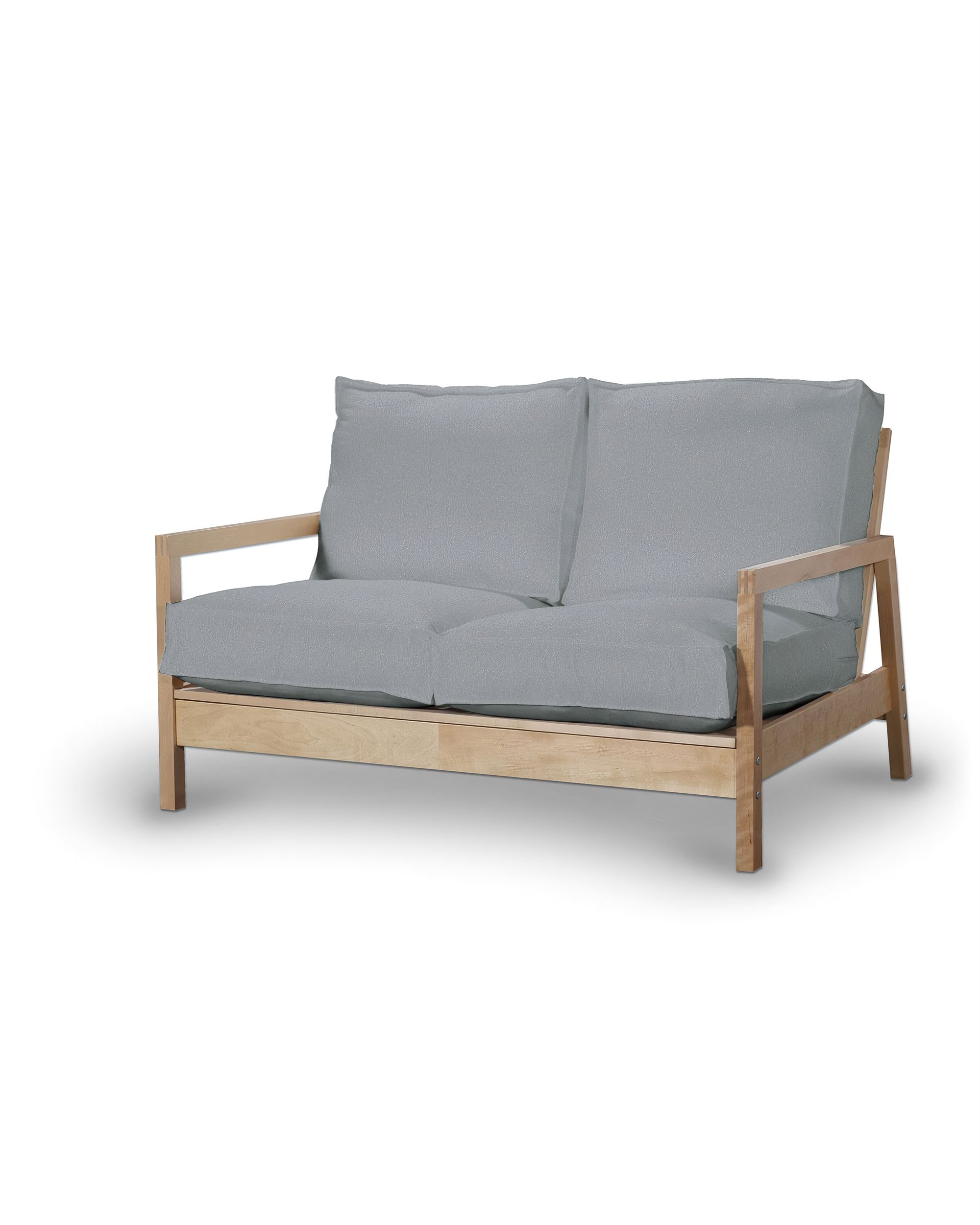 Bezug für Lillberg 2-Sitzer Sofa Farbe grau Stoff strukturiert