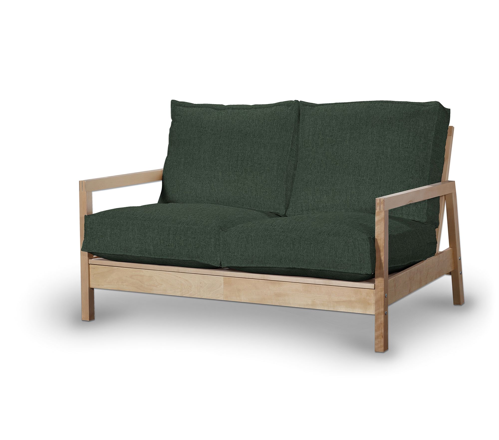 Bezug für Lillberg 2-Sitzer Sofa Farbe grün Stoff strukturiert