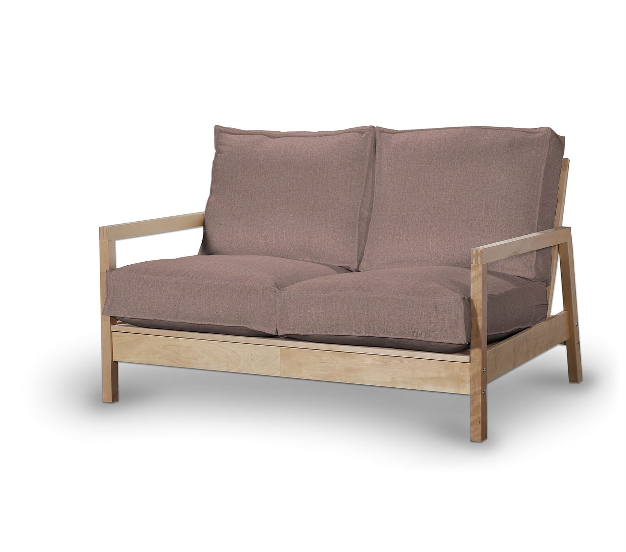 Bezug für Lillberg 2-Sitzer Sofa Farbe rosa Stoff strukturiert