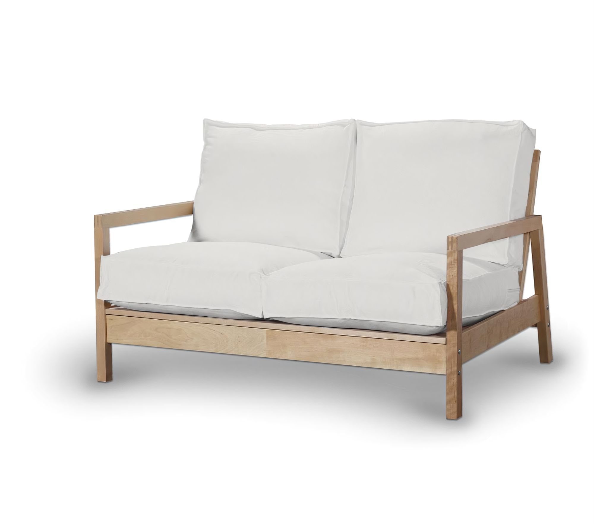 Bezug für Lillberg 2-Sitzer Sofa Farbe beige Stoff strukturiert