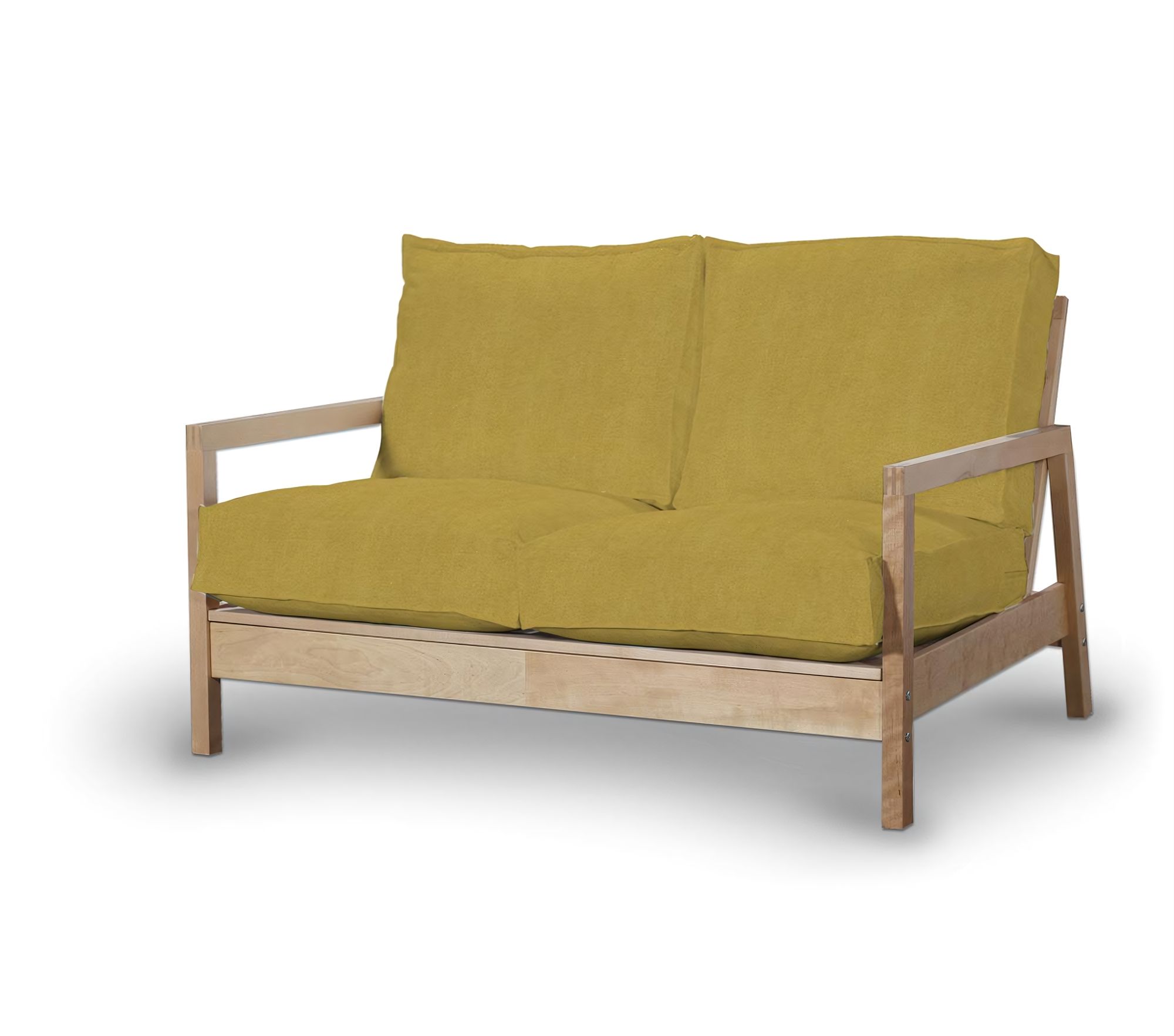 Bezug für Lillberg 2-Sitzer Sofa Farbe gelb Stoff strukturiert