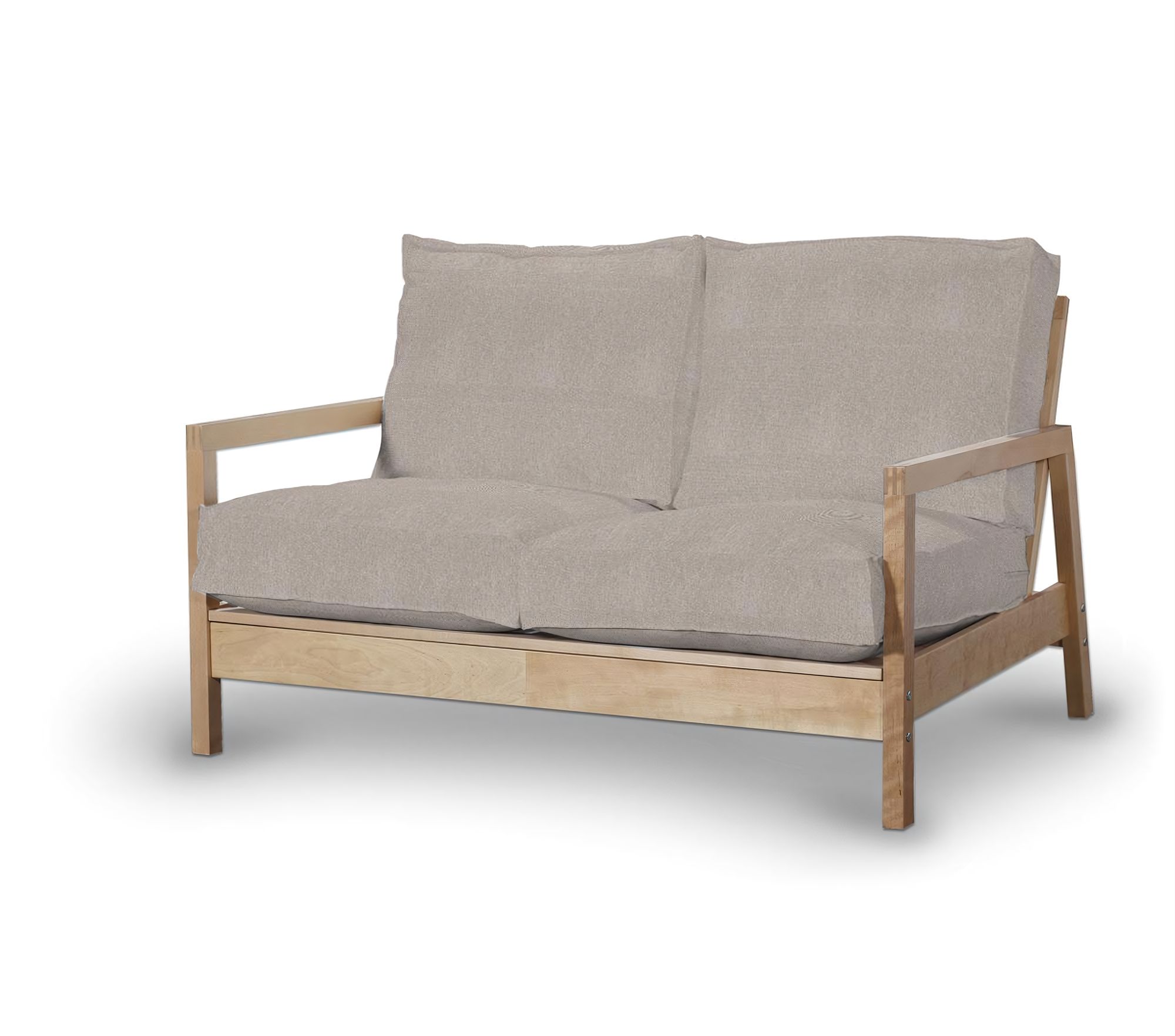 Bezug für Lillberg 2-Sitzer Sofa Farbe beige Stoff strukturiert