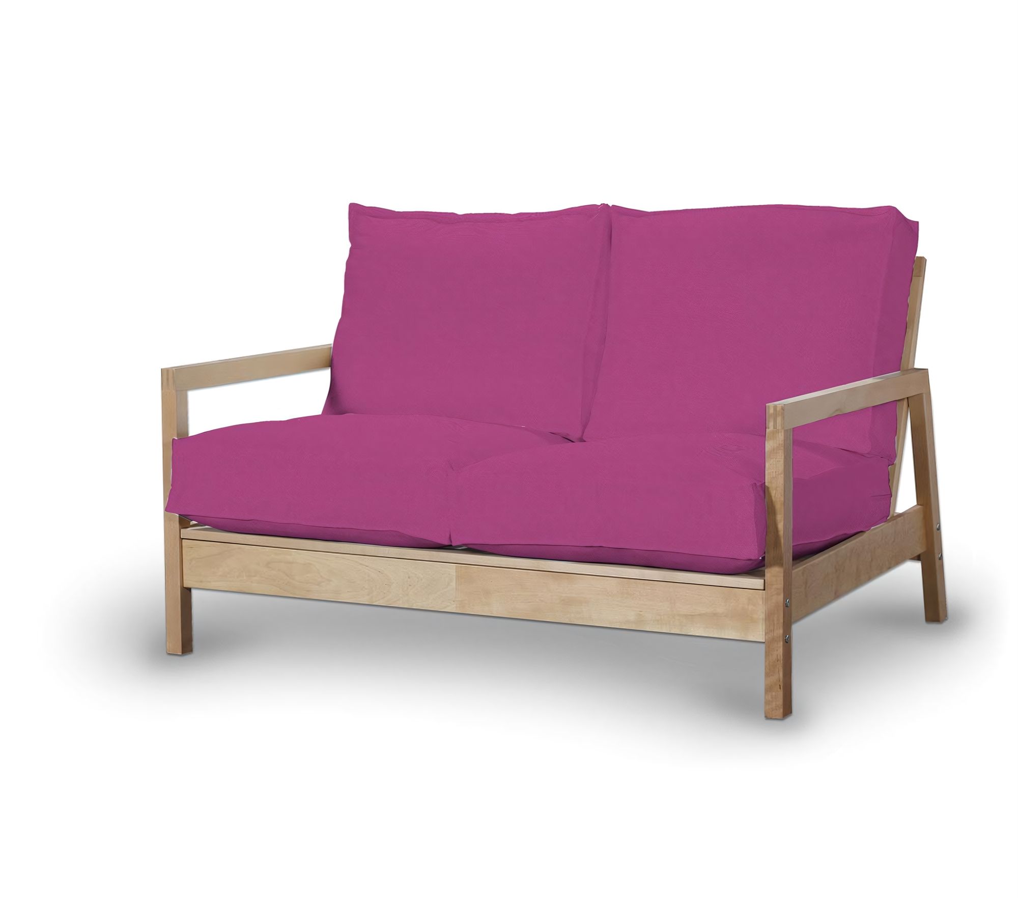 Bezug für Lillberg 2-Sitzer Sofa Farbe rosa Stoff strukturiert