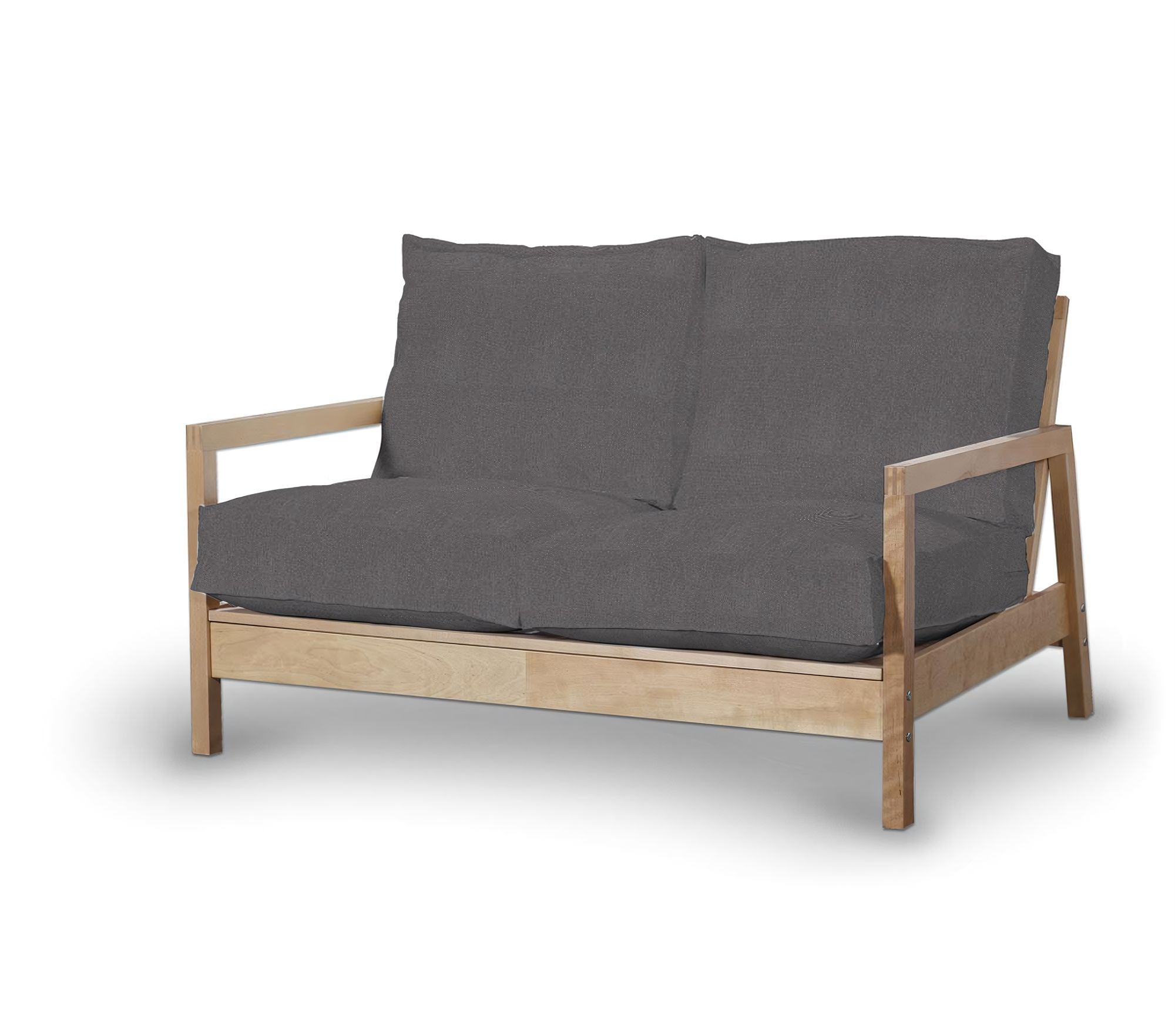 Bezug für Lillberg 2-Sitzer Sofa Farbe grau Stoff strukturiert