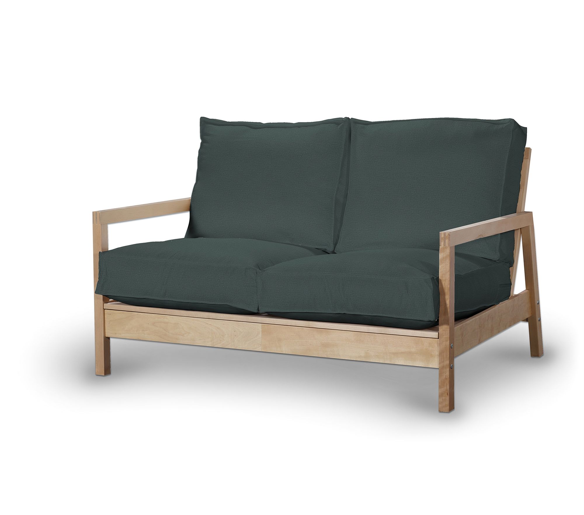 Bezug für Lillberg 2-Sitzer Sofa Farbe grün Stoff samt