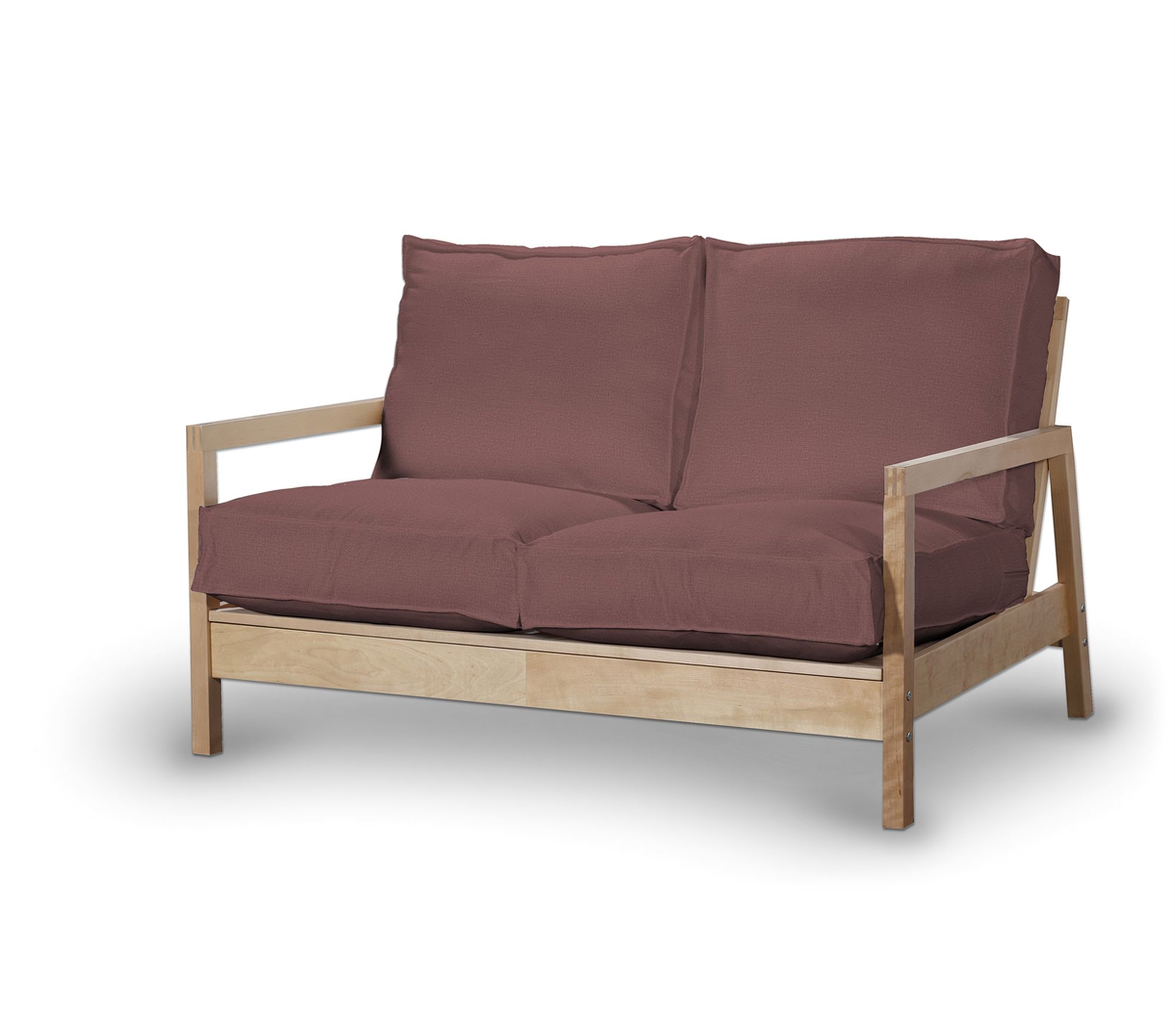 Bezug für Lillberg 2-Sitzer Sofa Farbe violett Stoff samt