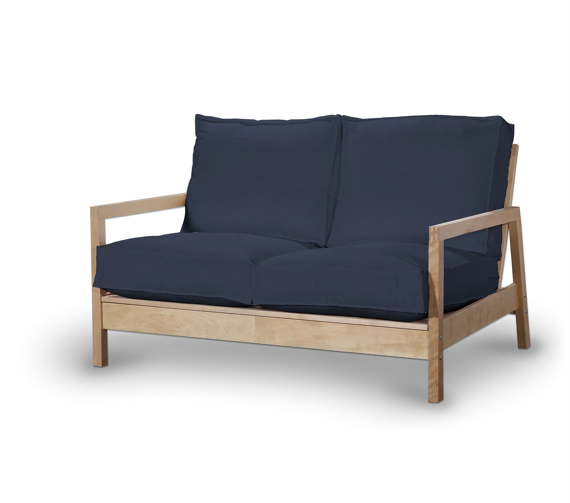 Bezug für Lillberg 2-Sitzer Sofa Farbe dunkelblau Stoff samt