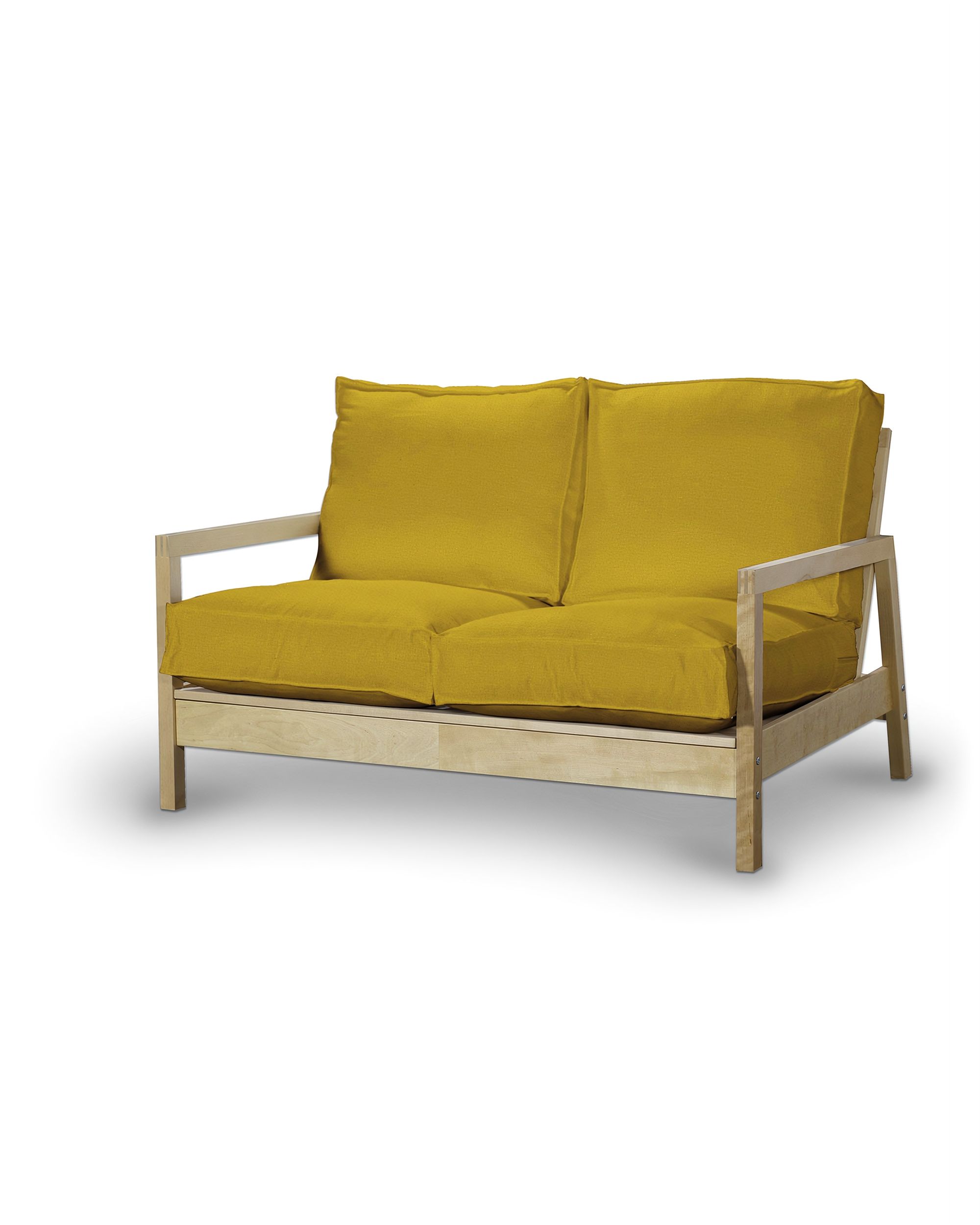 Bezug für Lillberg 2-Sitzer Sofa Farbe gelb Stoff samt