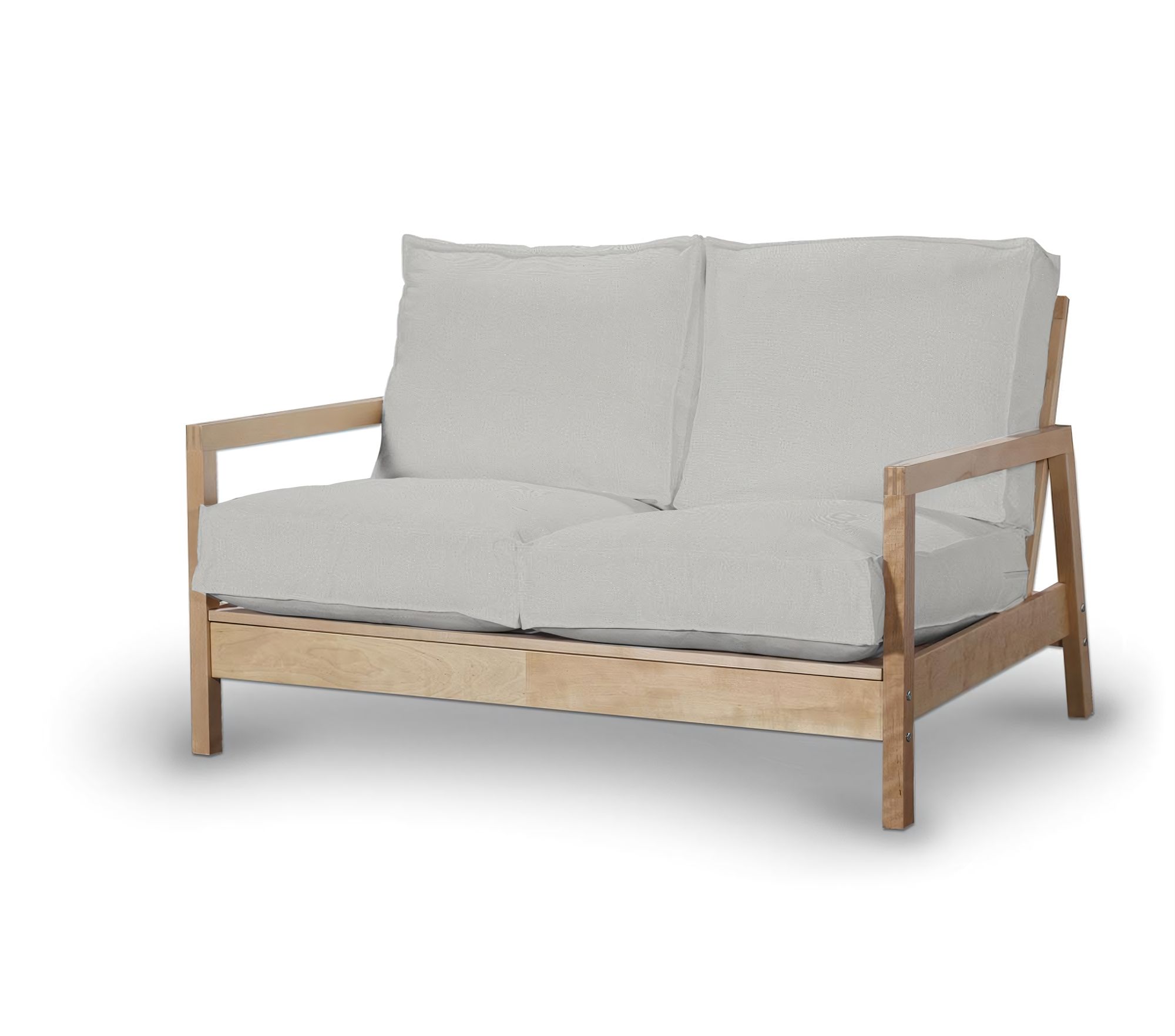 Bezug für Lillberg 2-Sitzer Sofa Farbe grau Stoff strukturiert
