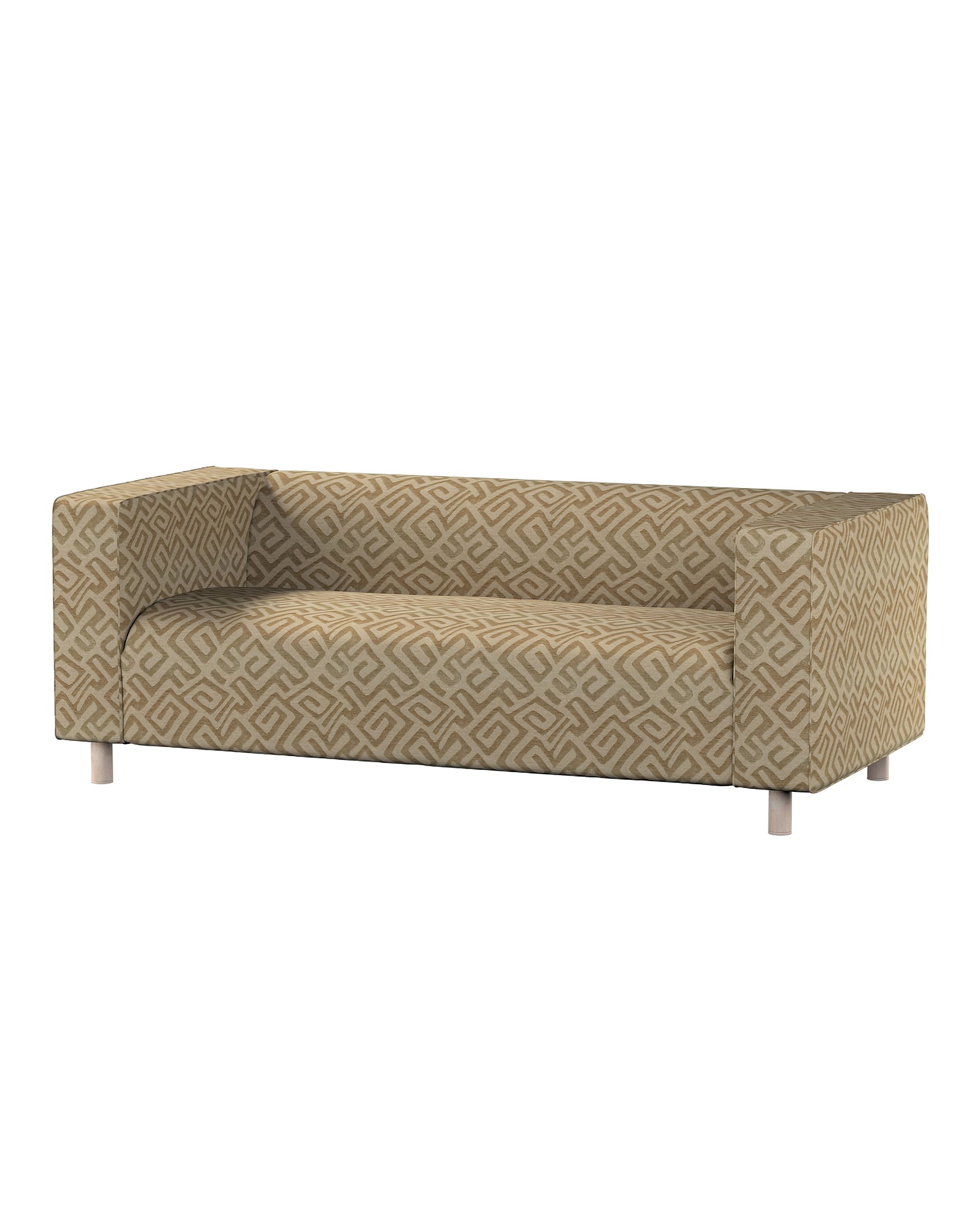 Bezug für Klippan 2-Sitzer Sofa Farbe beige Stoff strukturiert, gemustert