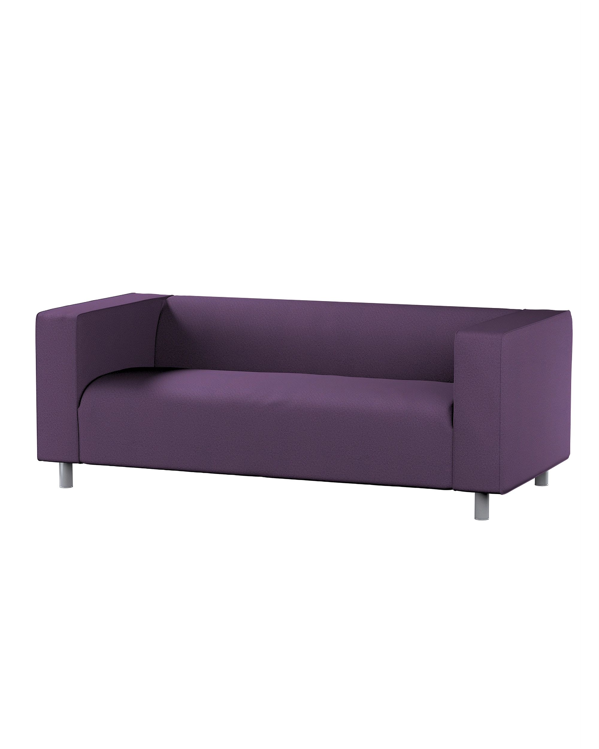 Bezug für Klippan 2-Sitzer Sofa Farbe violett Stoff strukturiert