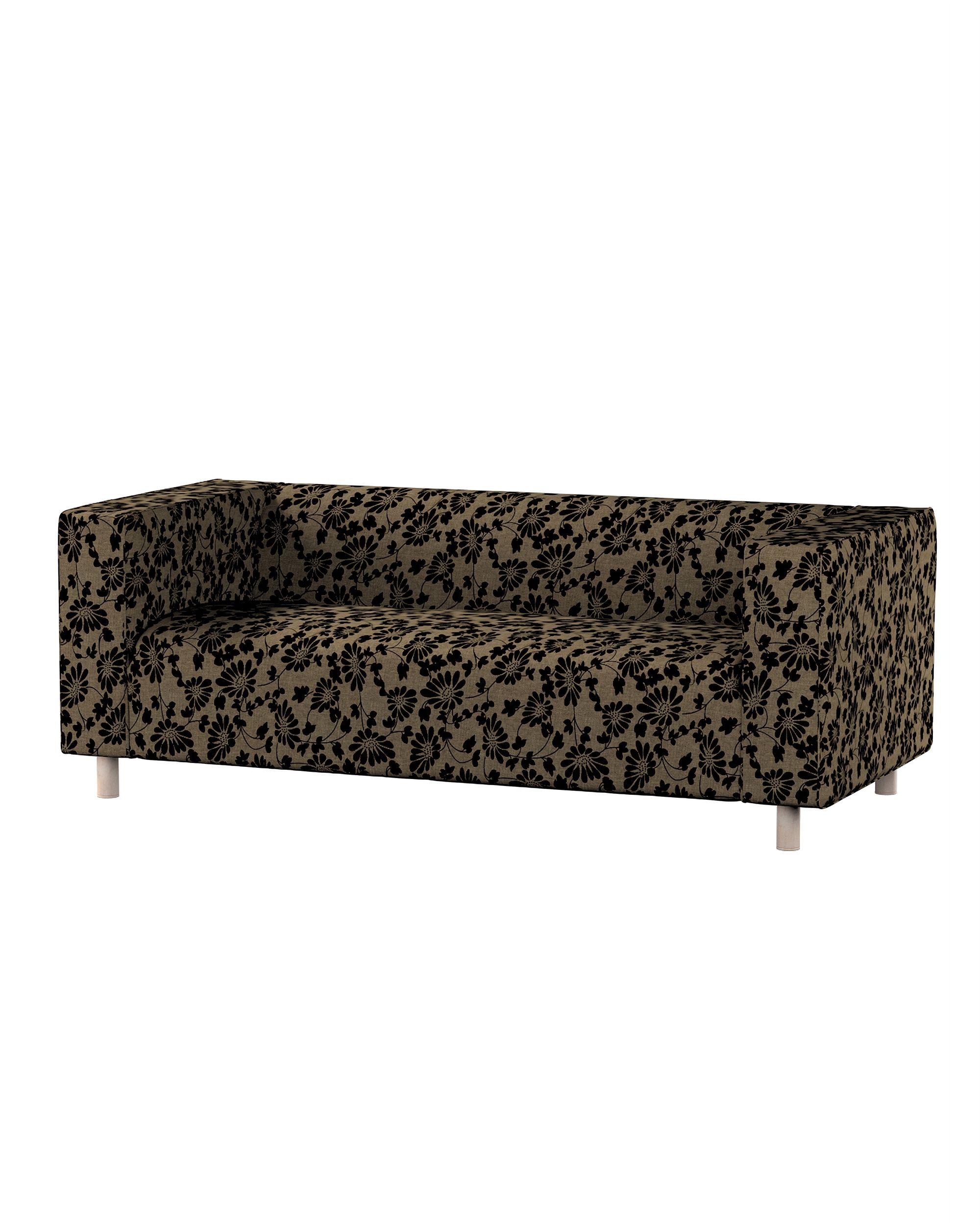 Bezug für Klippan 2-Sitzer Sofa Farbe beige Stoff strukturiert, gemustert