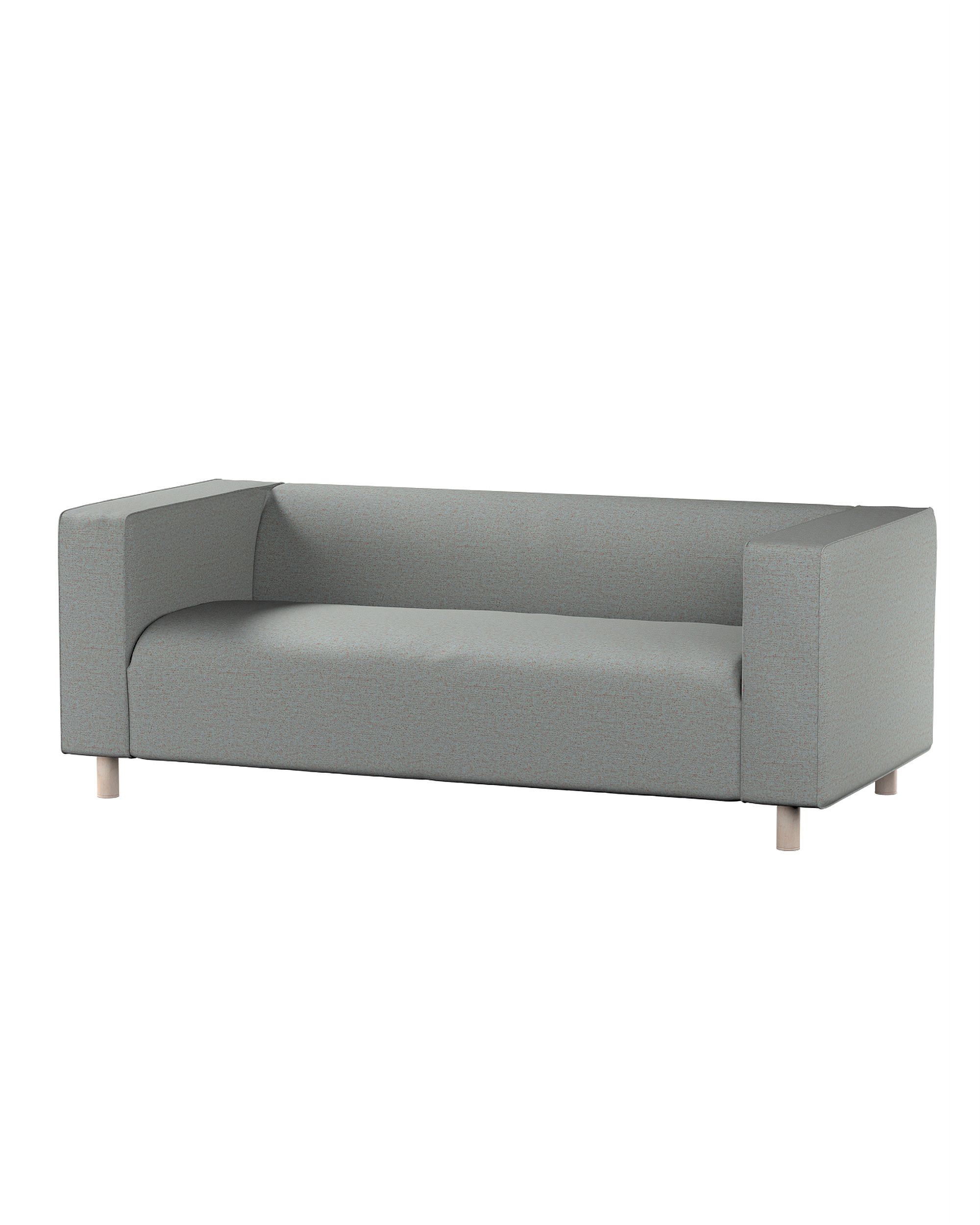 Bezug für Klippan 2-Sitzer Sofa Farbe blau Stoff strukturiert