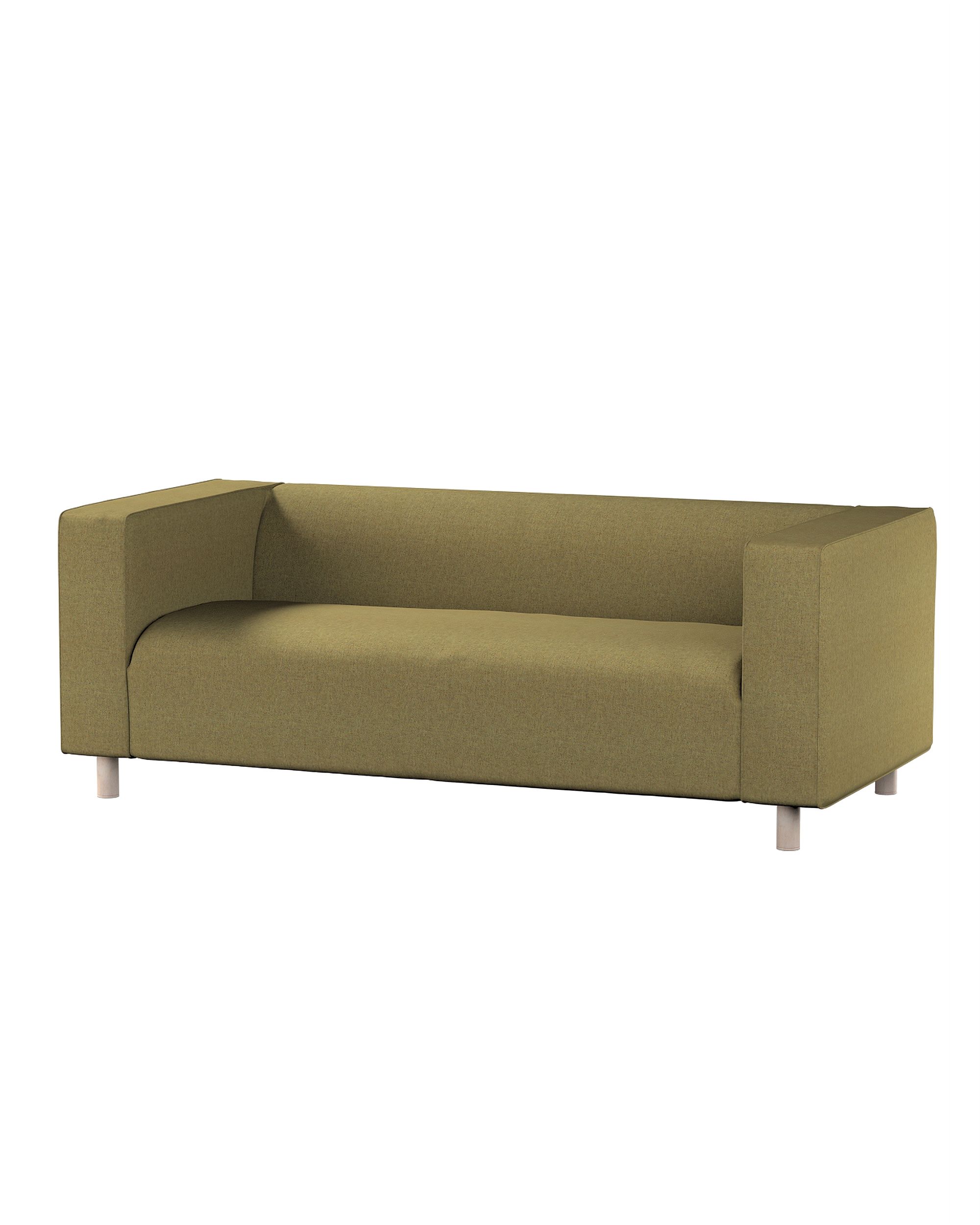 Bezug für Klippan 2-Sitzer Sofa Farbe grün Stoff strukturiert