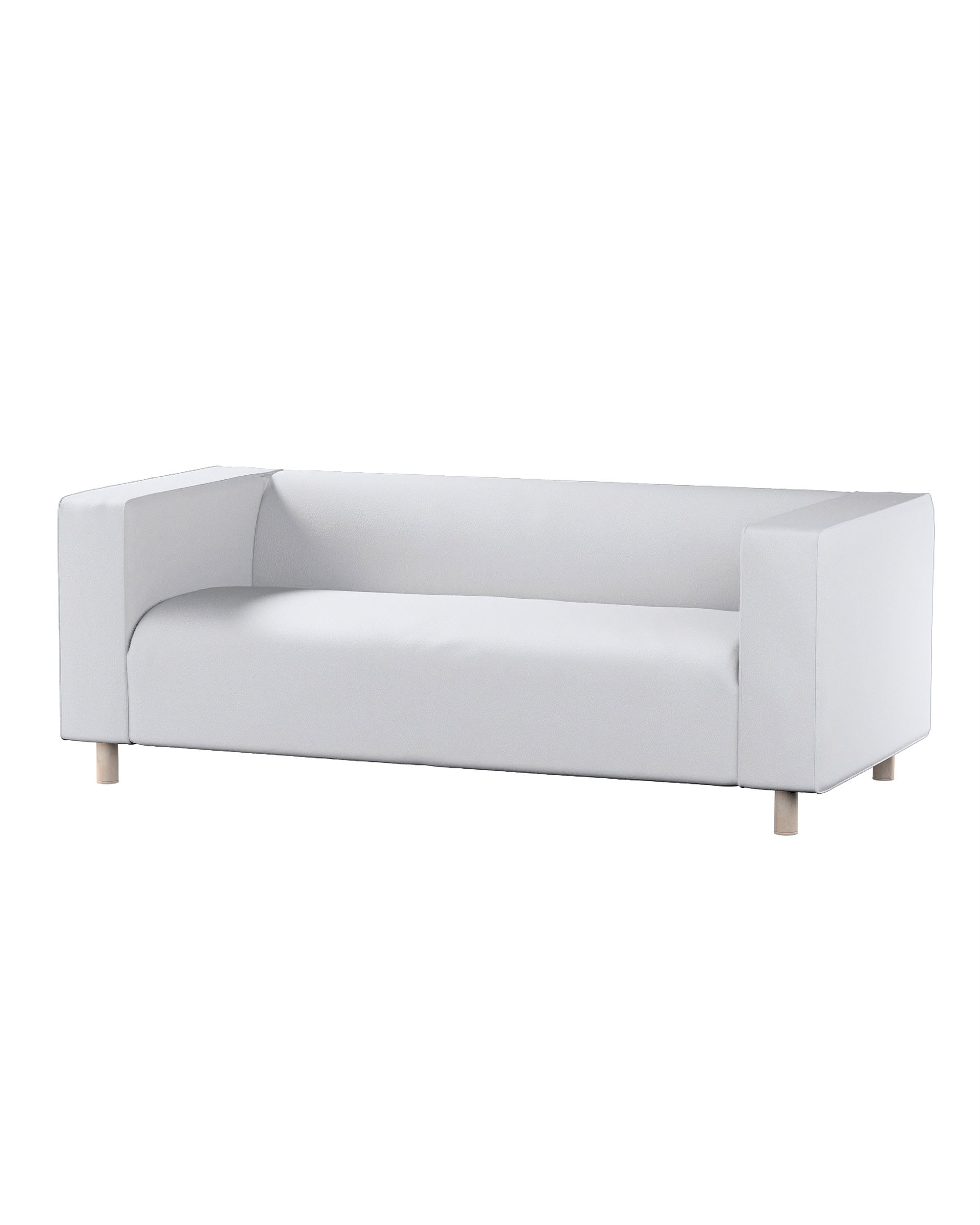 Bezug für Klippan 2-Sitzer Sofa Farbe weiß Stoff strukturiert