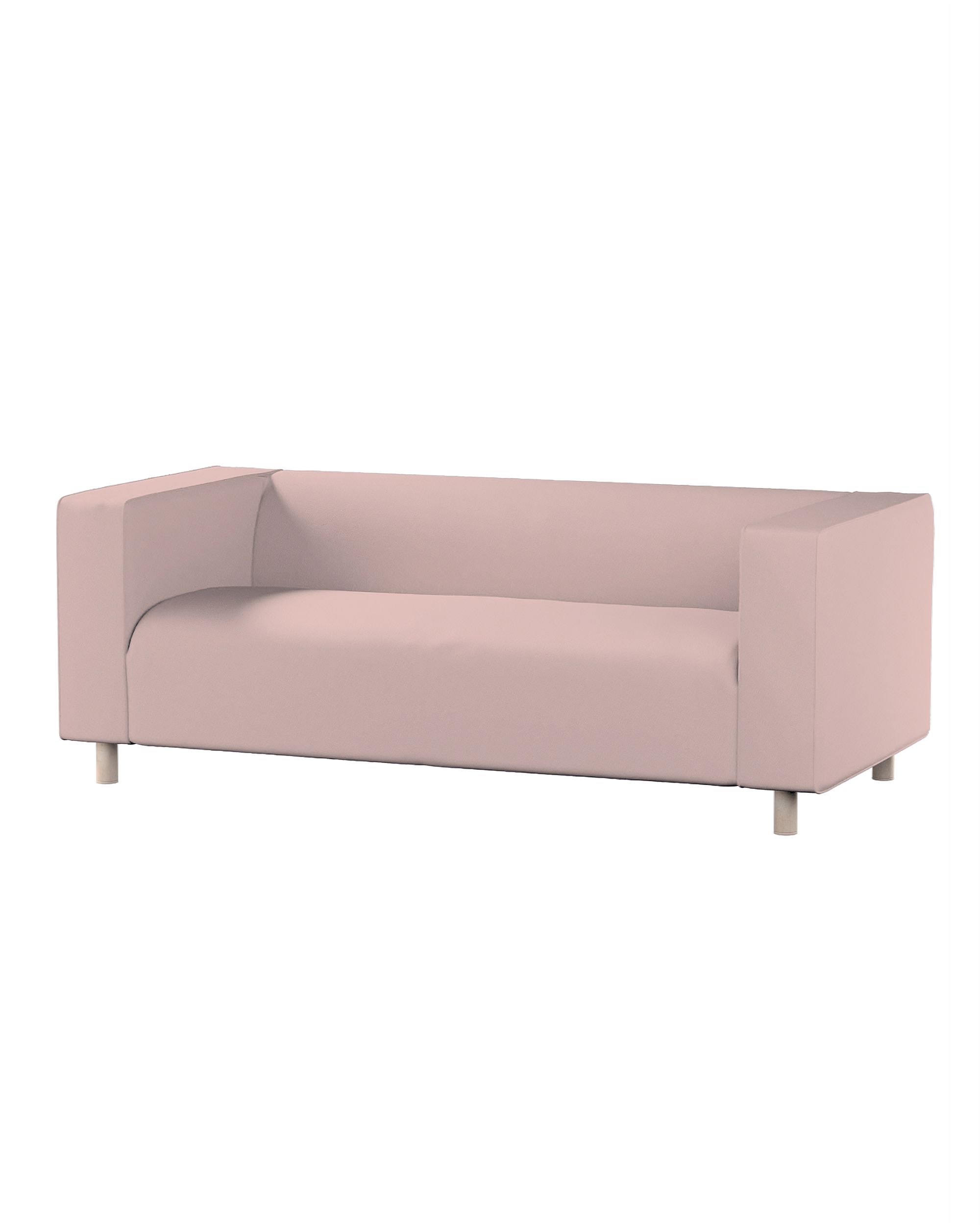 Bezug für Klippan 2-Sitzer Sofa Farbe rosa Stoff strukturiert