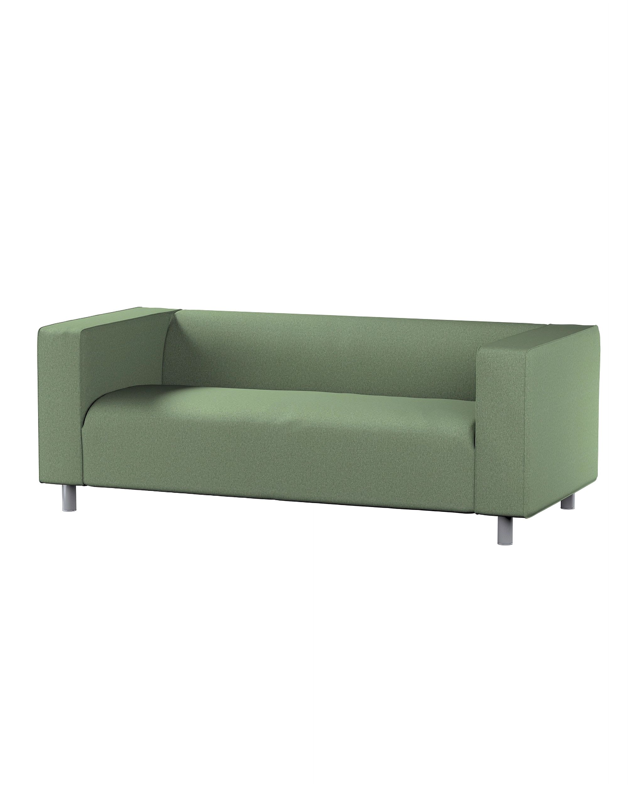 Bezug für Klippan 2-Sitzer Sofa Farbe grün Stoff strukturiert