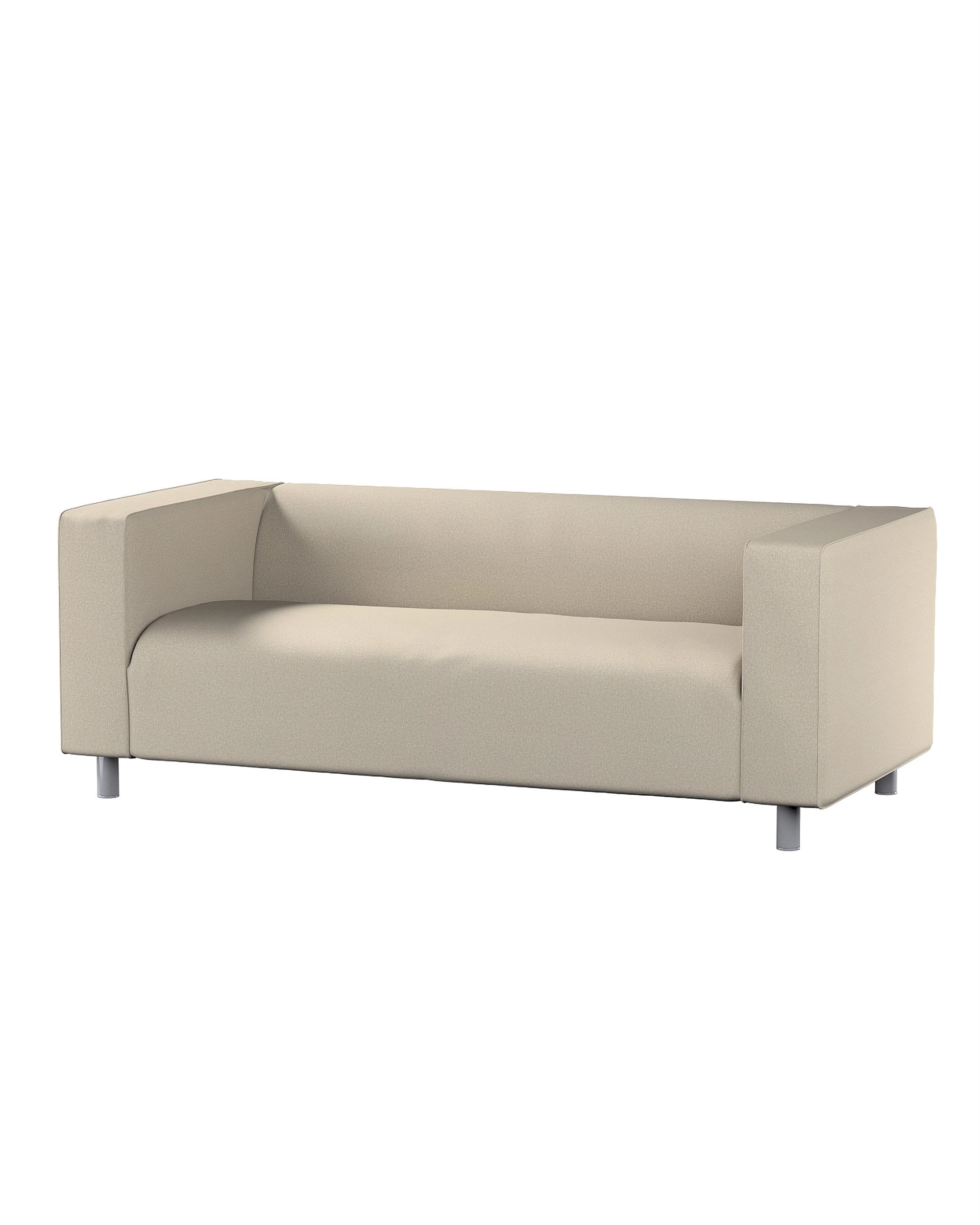 Bezug für Klippan 2-Sitzer Sofa Farbe beige Stoff strukturiert