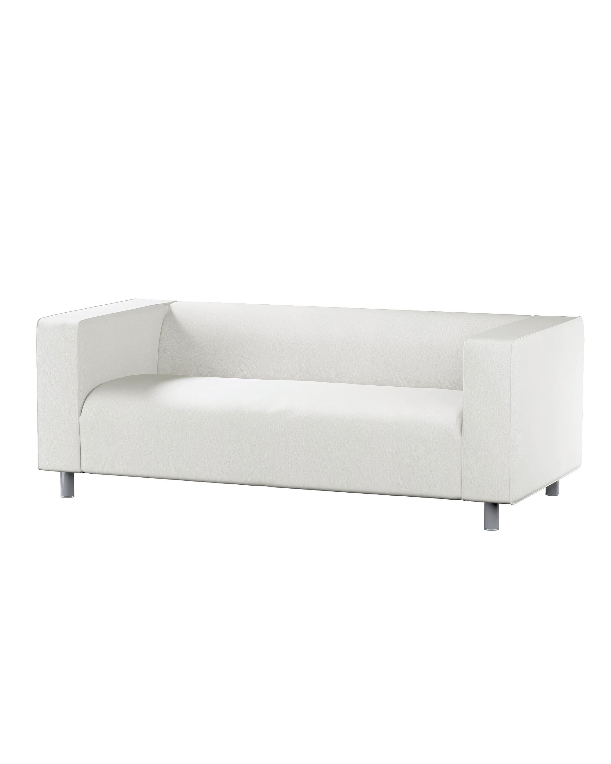 Bezug für Klippan 2-Sitzer Sofa Farbe creme Stoff strukturiert
