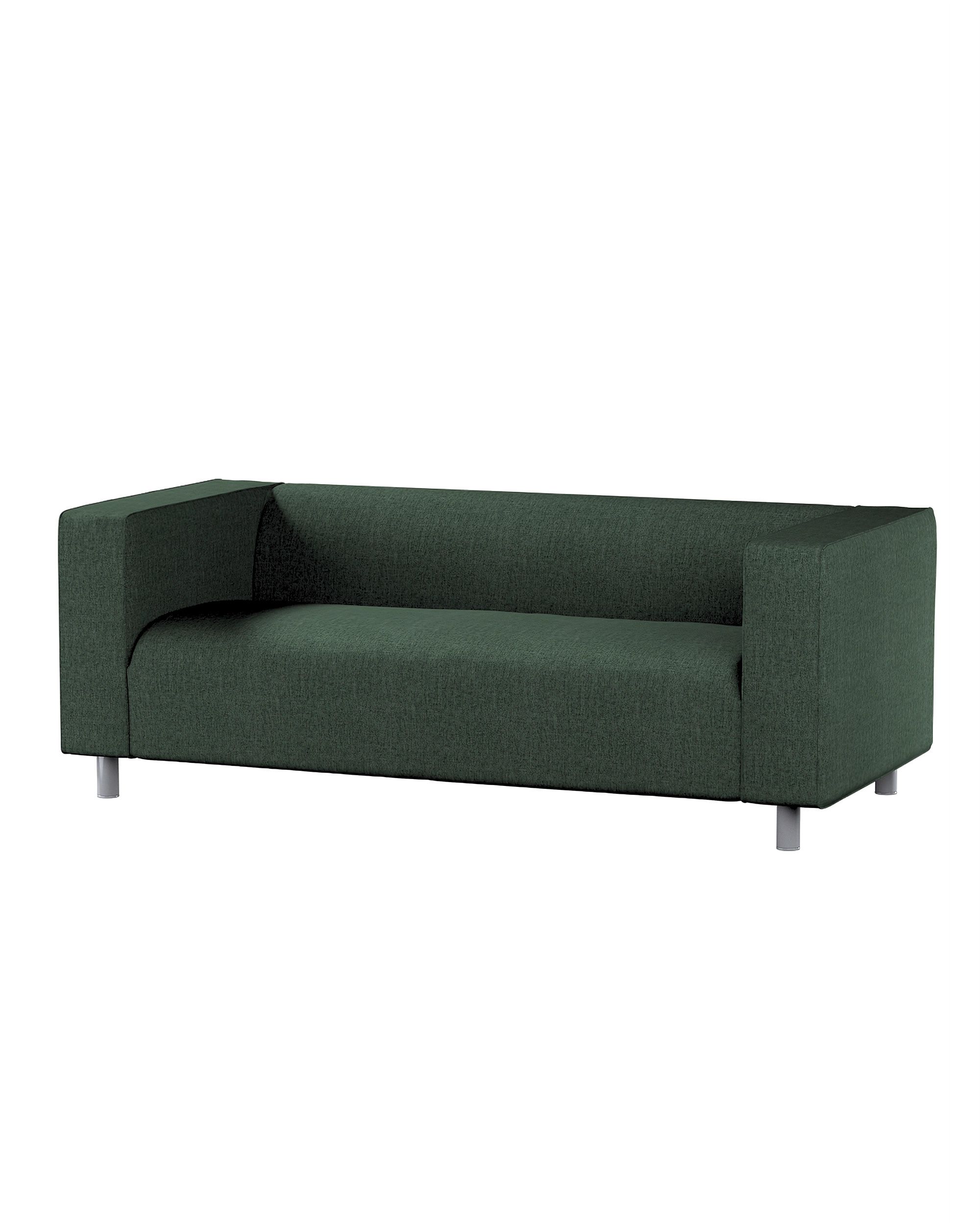 Bezug für Klippan 2-Sitzer Sofa Farbe grün Stoff strukturiert