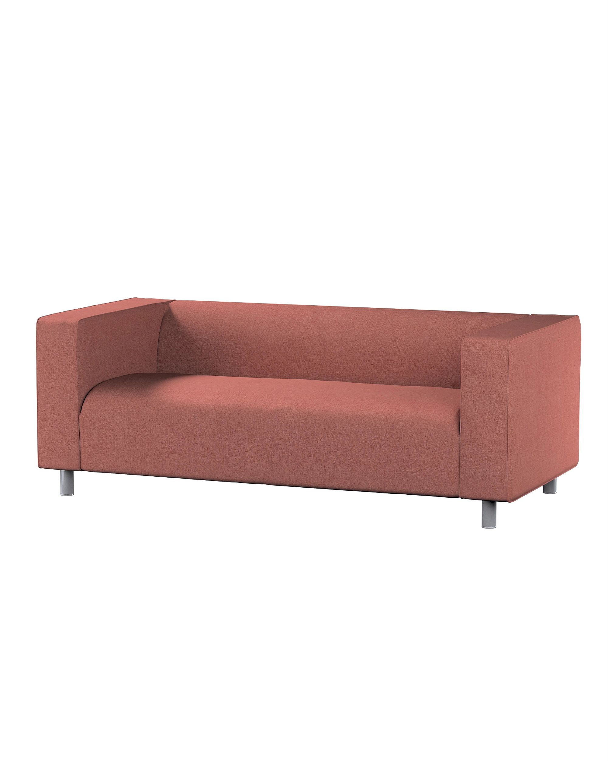 Bezug für Klippan 2-Sitzer Sofa Farbe braun Stoff strukturiert