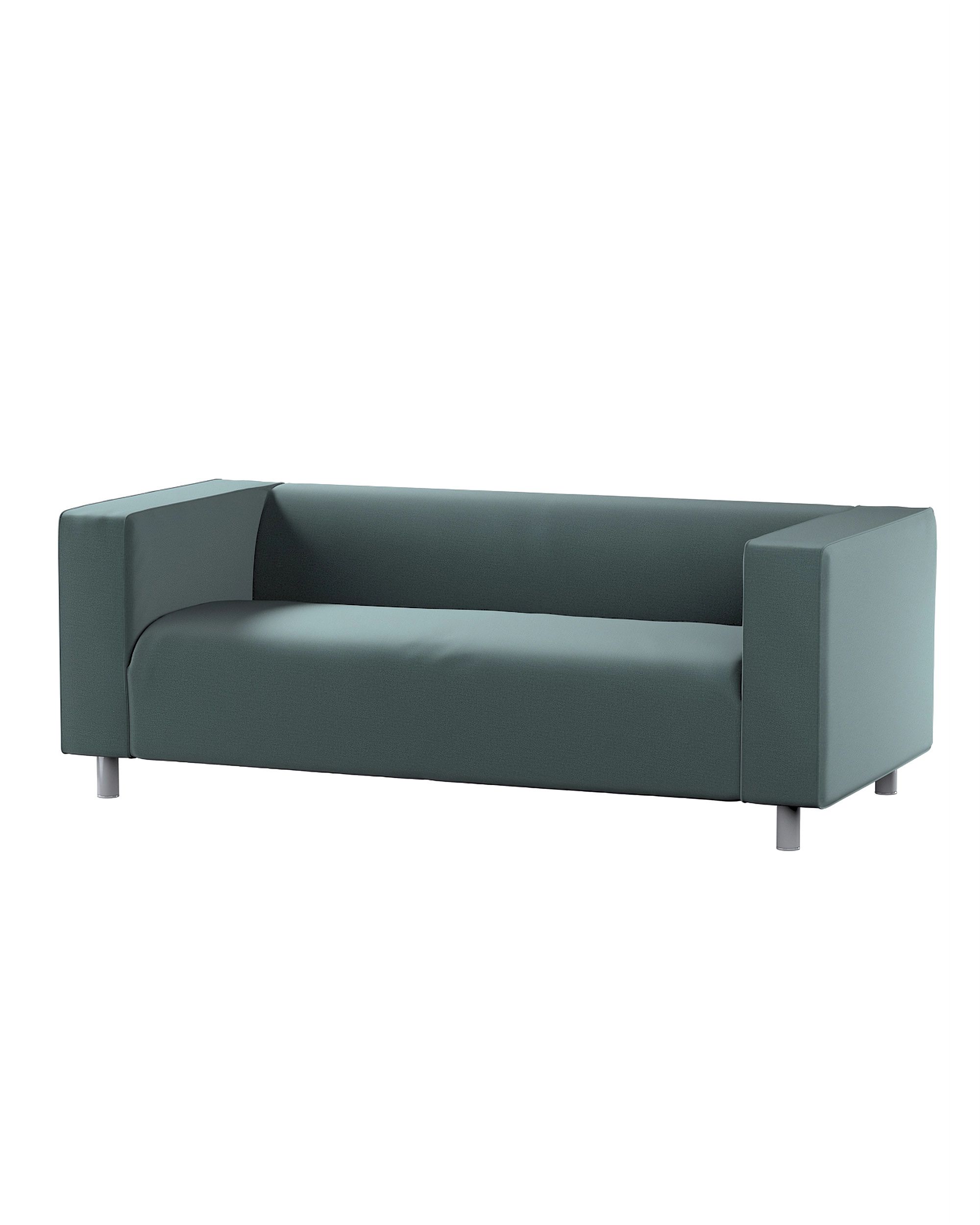 Bezug für Klippan 2-Sitzer Sofa Farbe grün Stoff samt