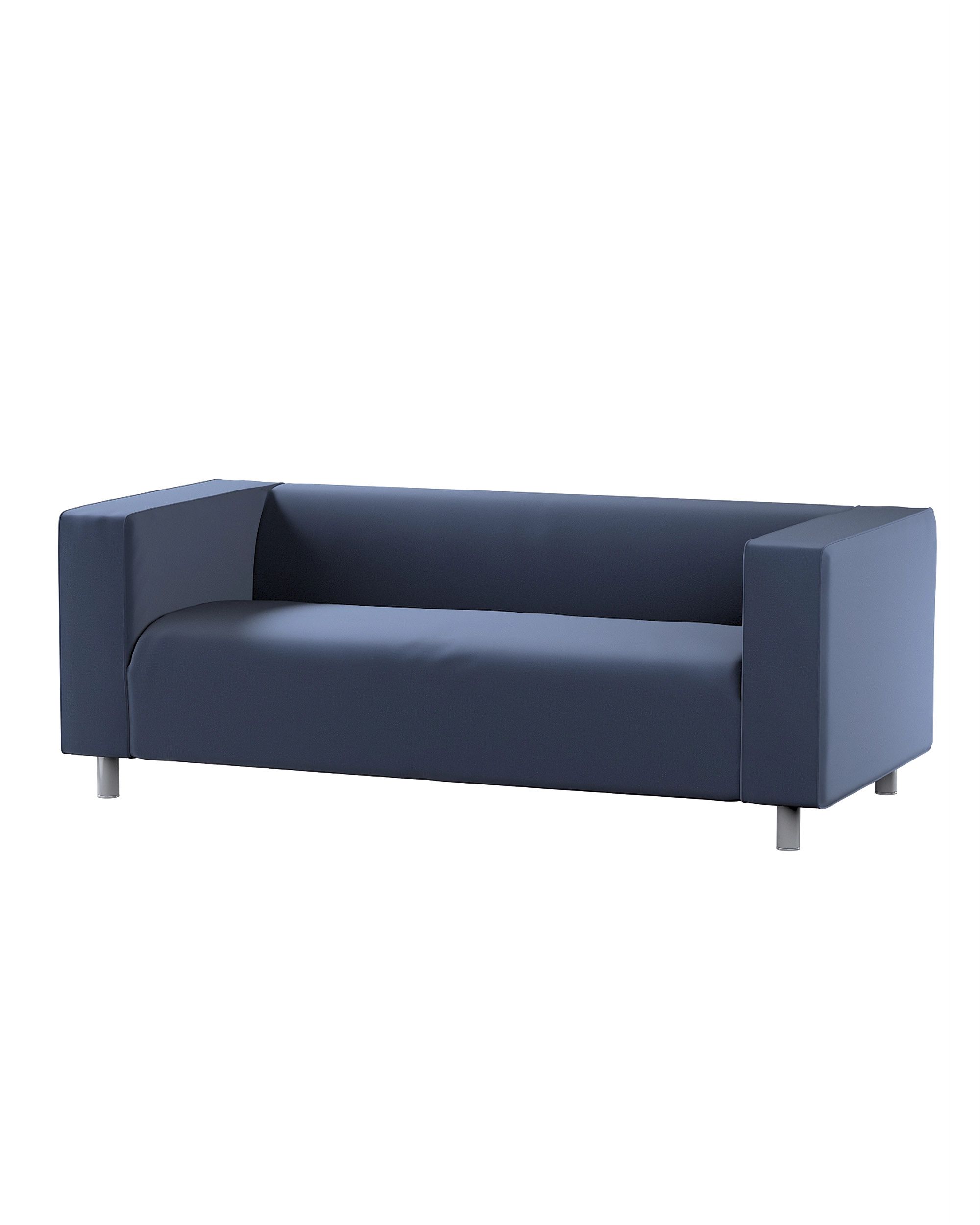 Bezug für Klippan 2-Sitzer Sofa Farbe dunkelblau Stoff samt