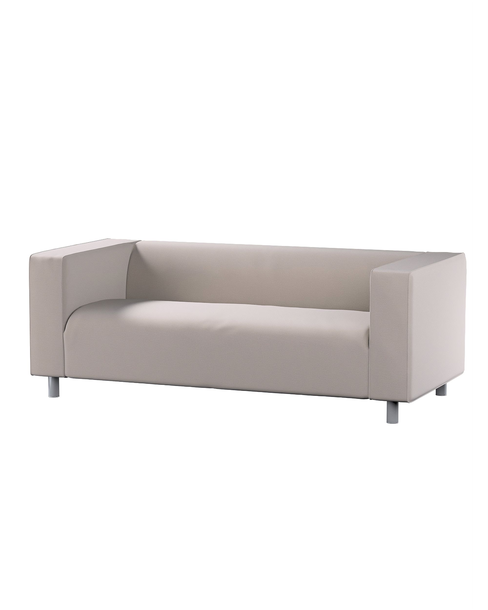 Bezug für Klippan 2-Sitzer Sofa Farbe beige Stoff samt