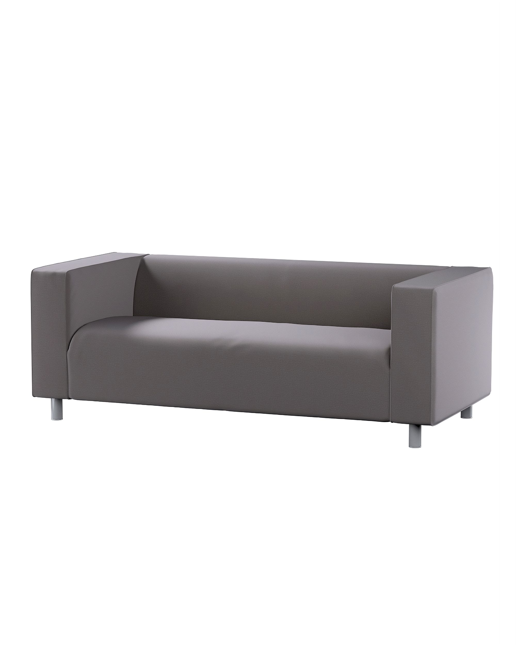 Bezug für Klippan 2-Sitzer Sofa Farbe braun Stoff samt