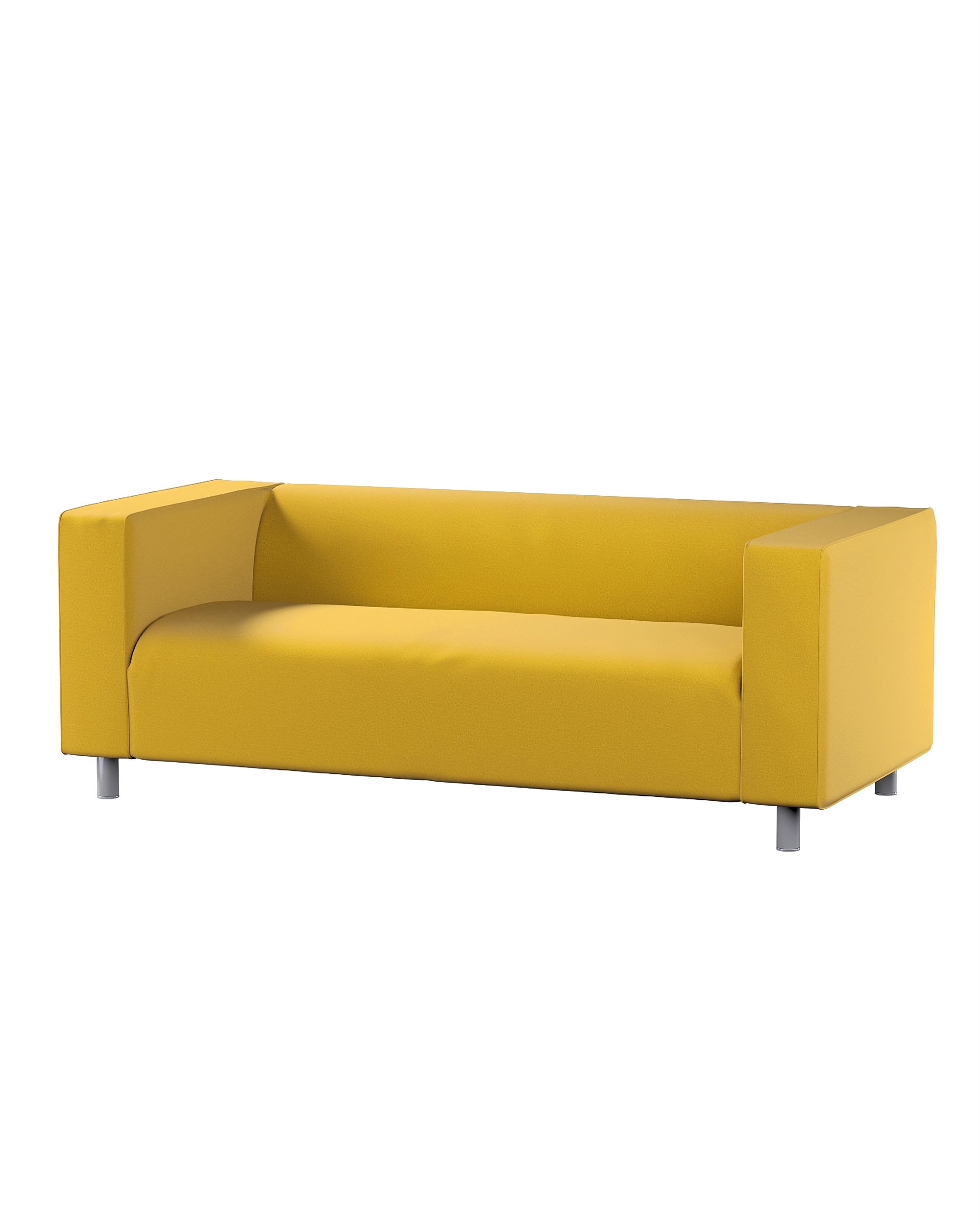 Bezug für Klippan 2-Sitzer Sofa Farbe gelb Stoff samt