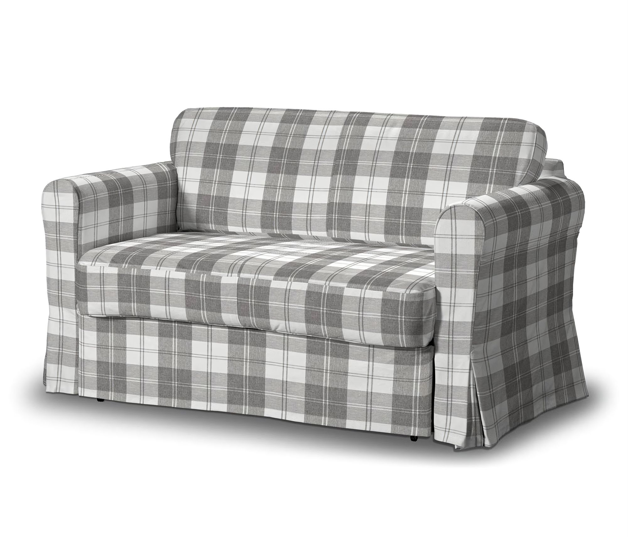 Bezug für Hagalund Sofa Farbe grau Stoff strukturiert, gemustert