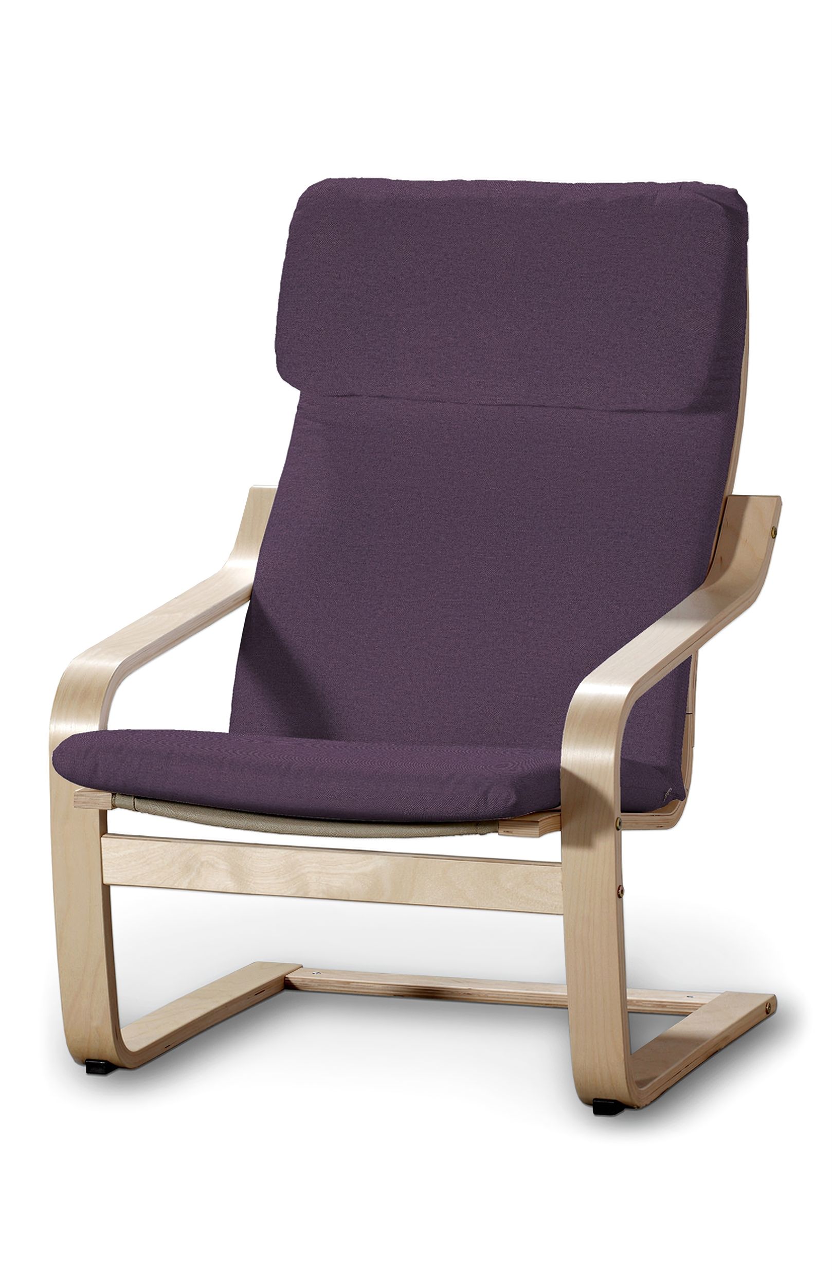 Bezug für Poäng Sessel I Farbe violett Stoff strukturiert